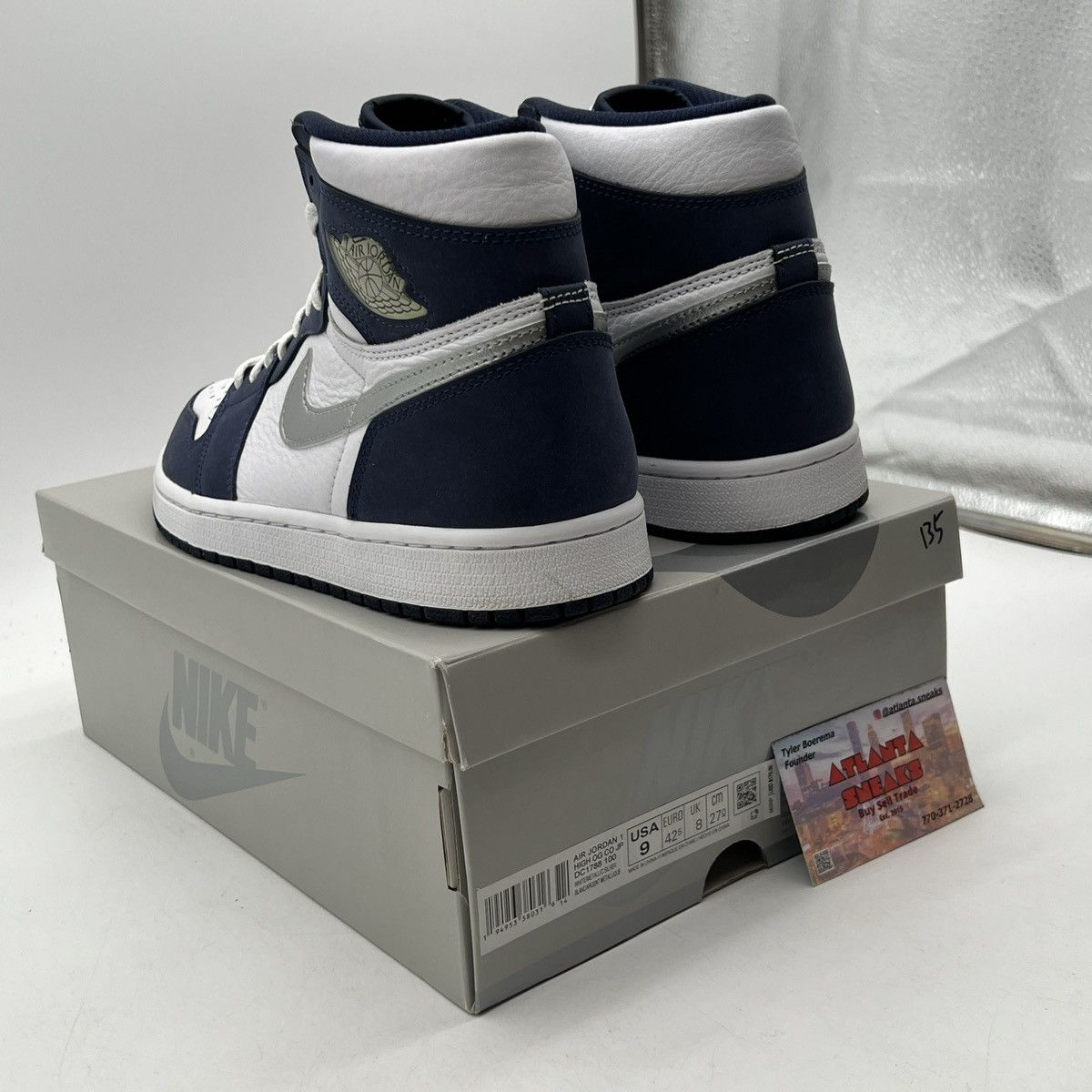 Nike Air Jordan 1 high Midnight navy Size US 9 / EU 42 - 4 Thumbnail