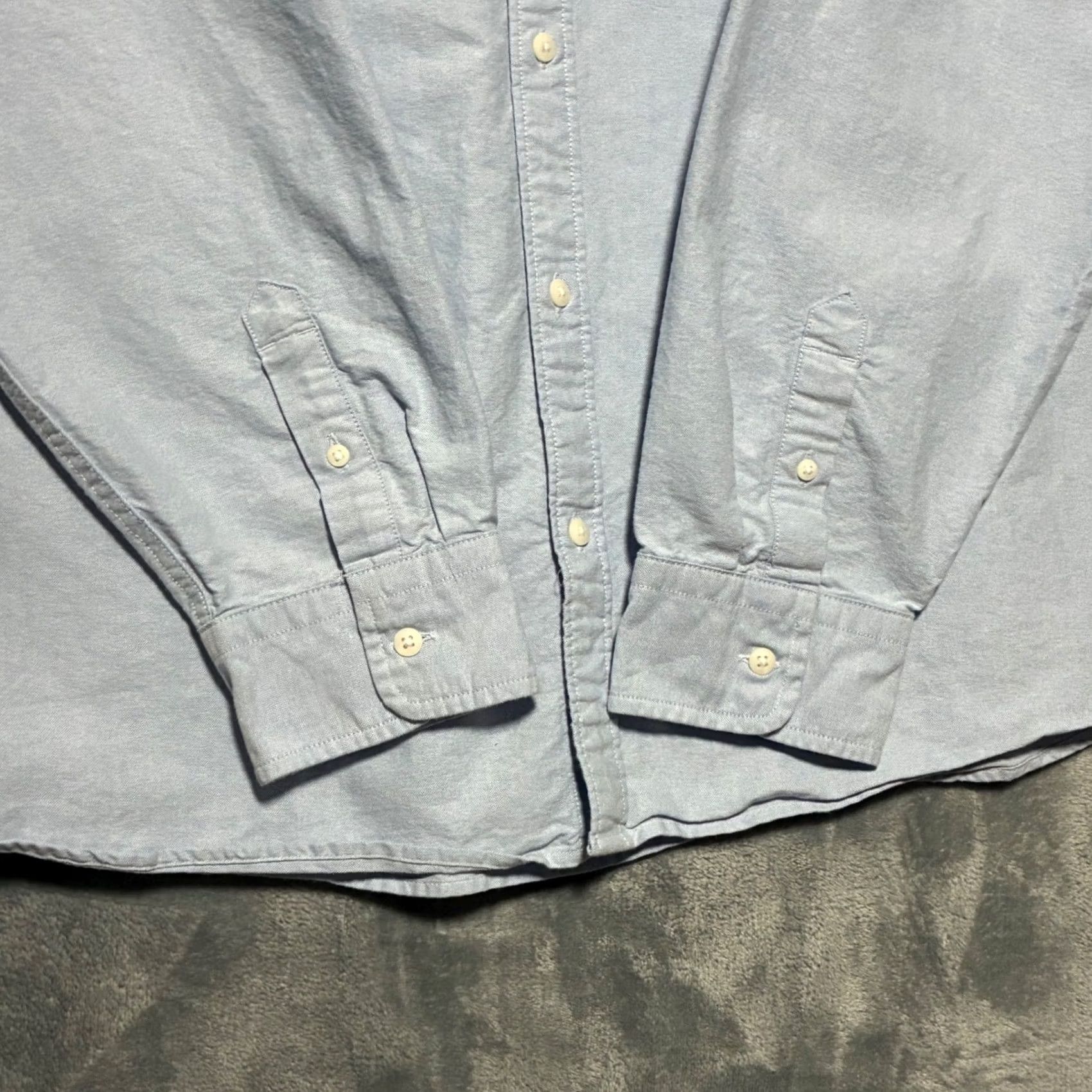 Levi's Levi's Men's XXL Blue Oxford Shirt Relaxed Fit Cotton Long Sleeve Button Down Casual Workwear Size US XXL / EU 58 / 5 - 4 Thumbnail
