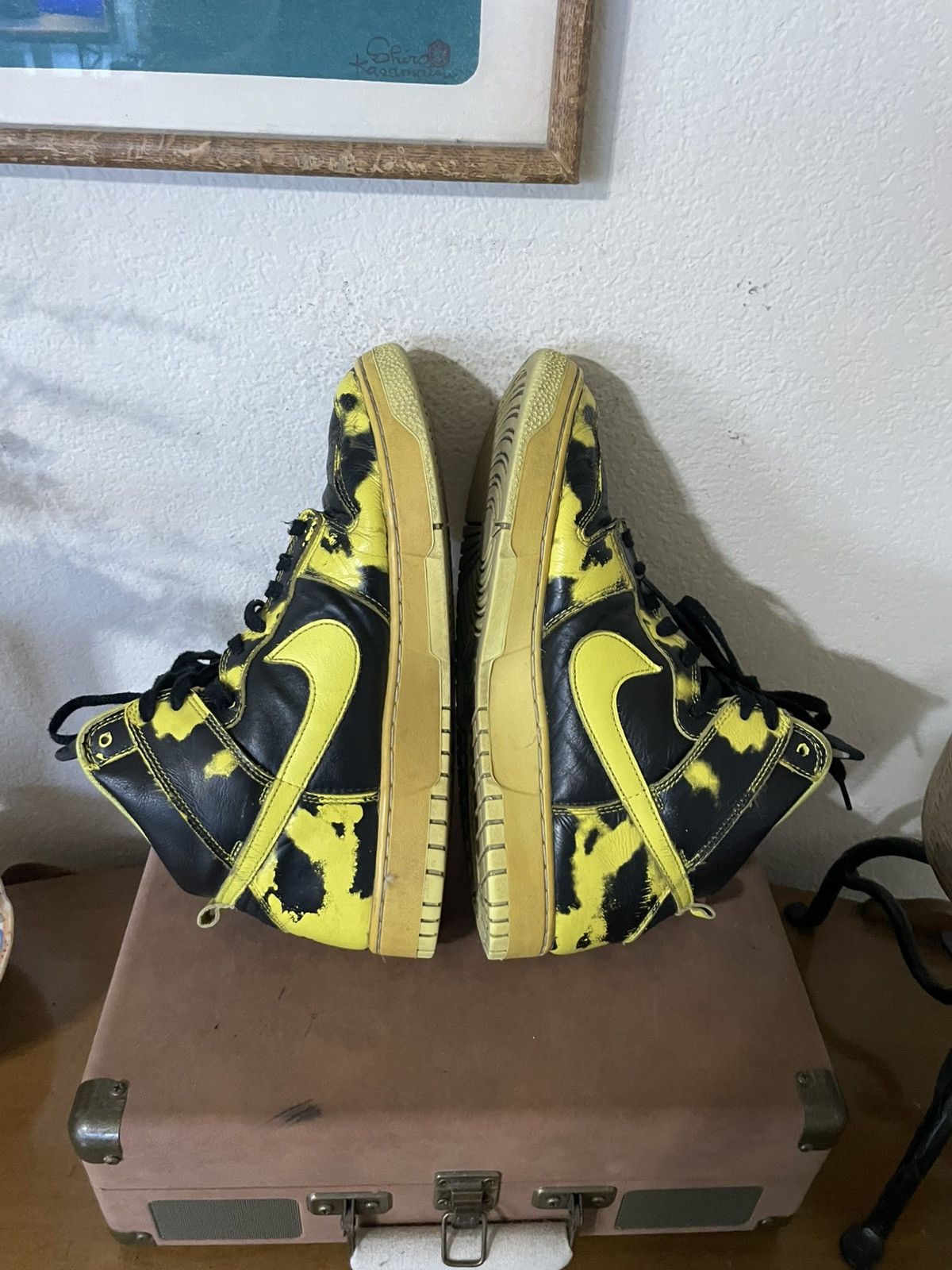 Nike Nike Dunk High 1985 SP Yellow Acid Wash Size US 11.5 / EU 44-45 - 9 Thumbnail