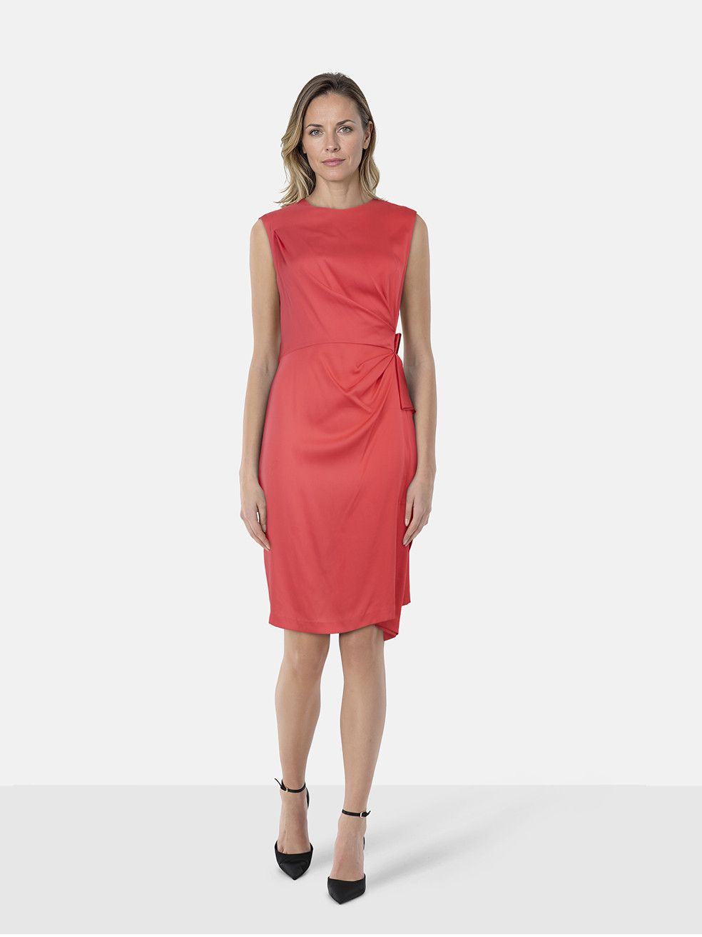 Diane von Furstenberg Pink Silk Ruched Mini Dress Size S / US 4 / IT 40 - 1 Thumbnail
