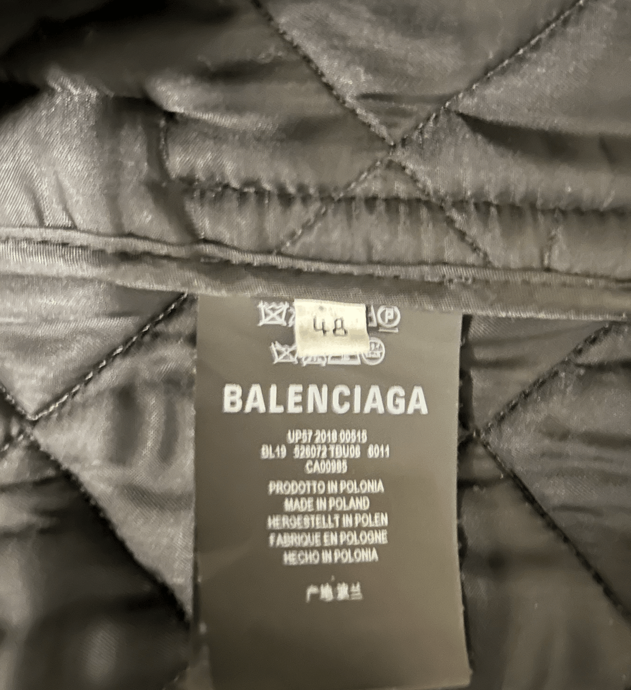 Balenciaga Balenciaga Oversized Quilted Checked Cotton-Flannel Coat Red Size US M / EU 48-50 / 2 - 14 Thumbnail