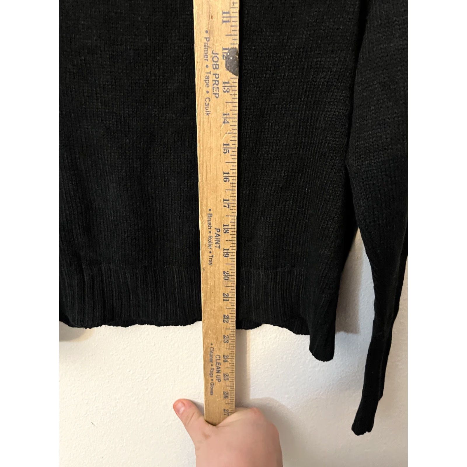 H&M VINTAGE H&M Divided Sweater Pullover Long Sleeve Crew Neck Knit Heathered Black Women L Size L / US 10 / IT 46 - 4 Thumbnail