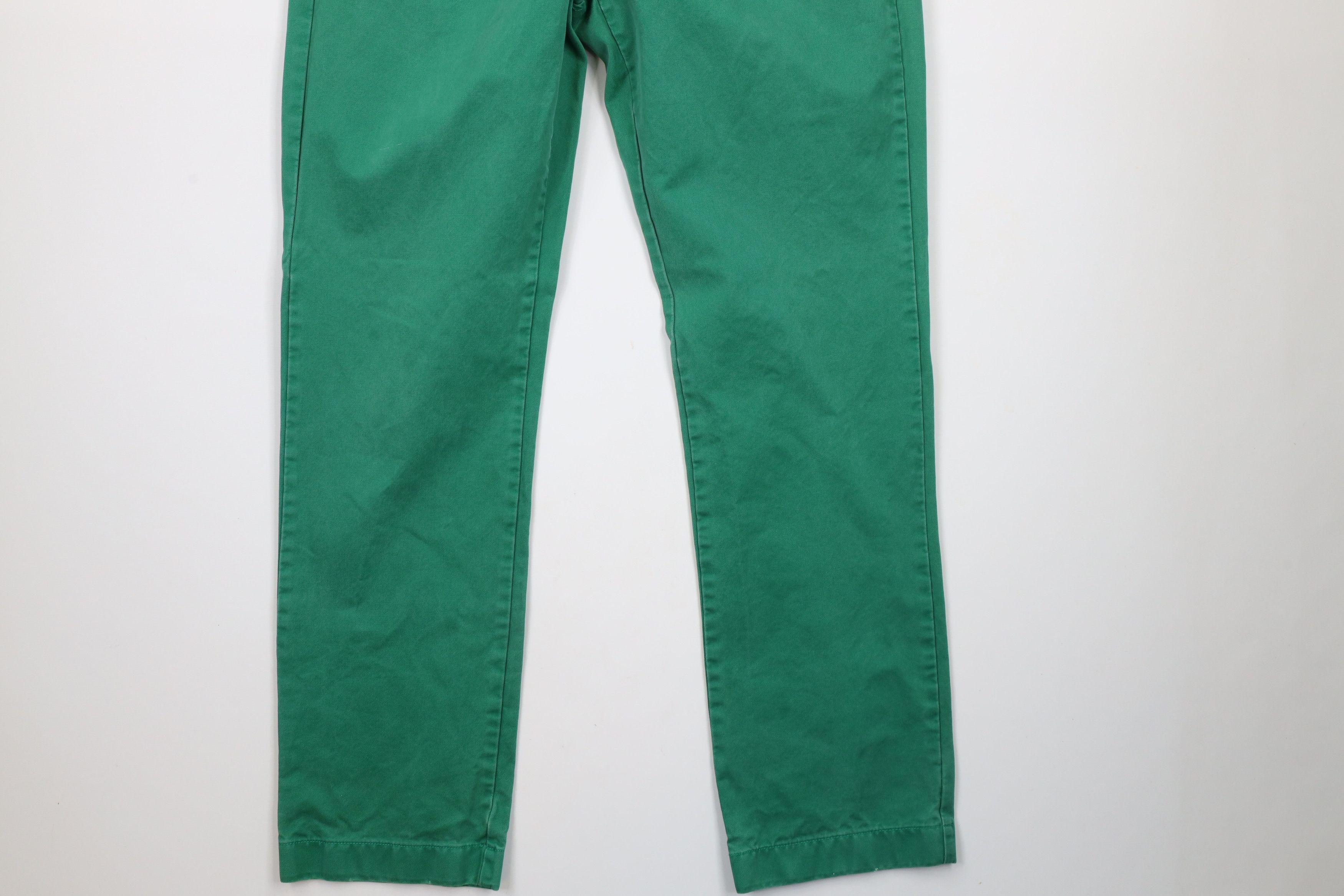 J.Crew × Vintage J Crew Urban Slim Fit Broken In Chino Pants Green Cotton Size US 32 / EU 48 - 4 Thumbnail