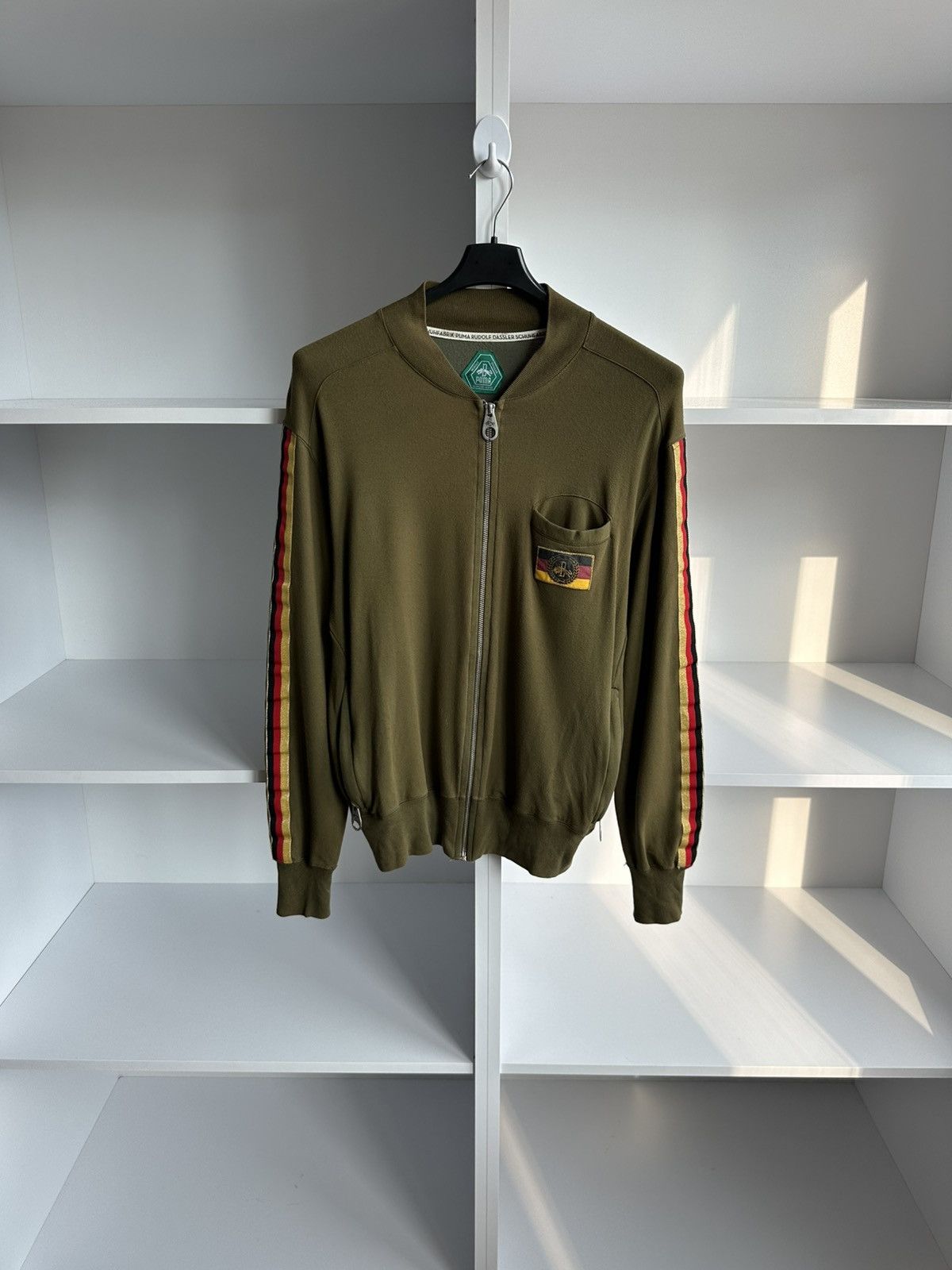 Puma Vintage Puma Rudolf Dassler Rare Zip Track Jacket Size US L / EU 52-54 / 3 - 1 Thumbnail