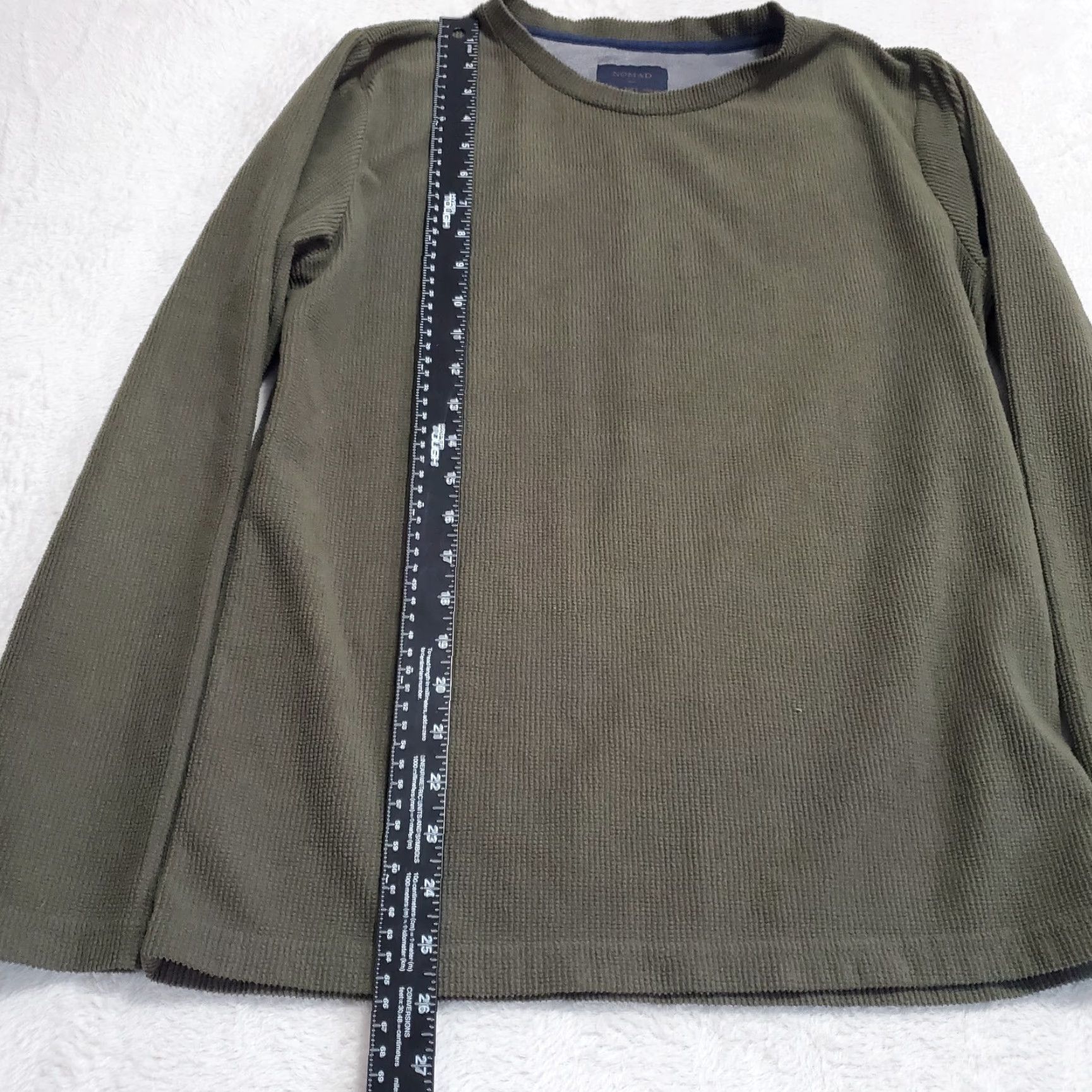 Nomad Nomad Sweater Men Small Olive Green Long Sleeve Thermal Crew Pullover Outdoor Size S Size US S / EU 44-46 / 1 - 5 Thumbnail