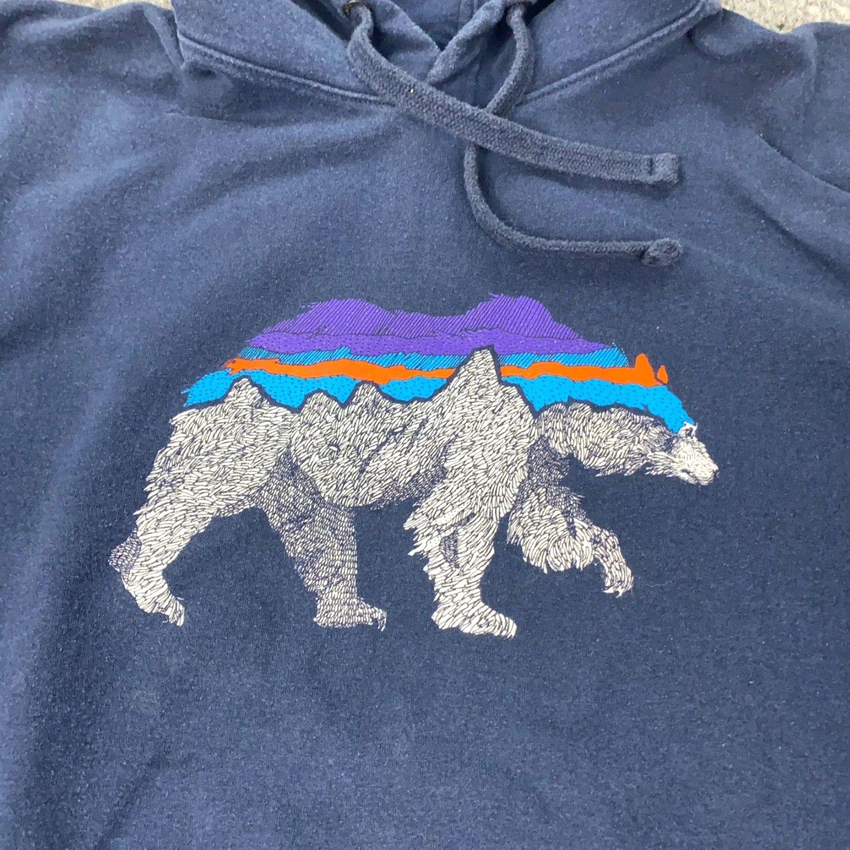 Patagonia Patagonia Uprisal Hoody Mens Medium Blue Bear California Republic Sweatshirt Size US M / EU 48-50 / 2 - 2 Thumbnail