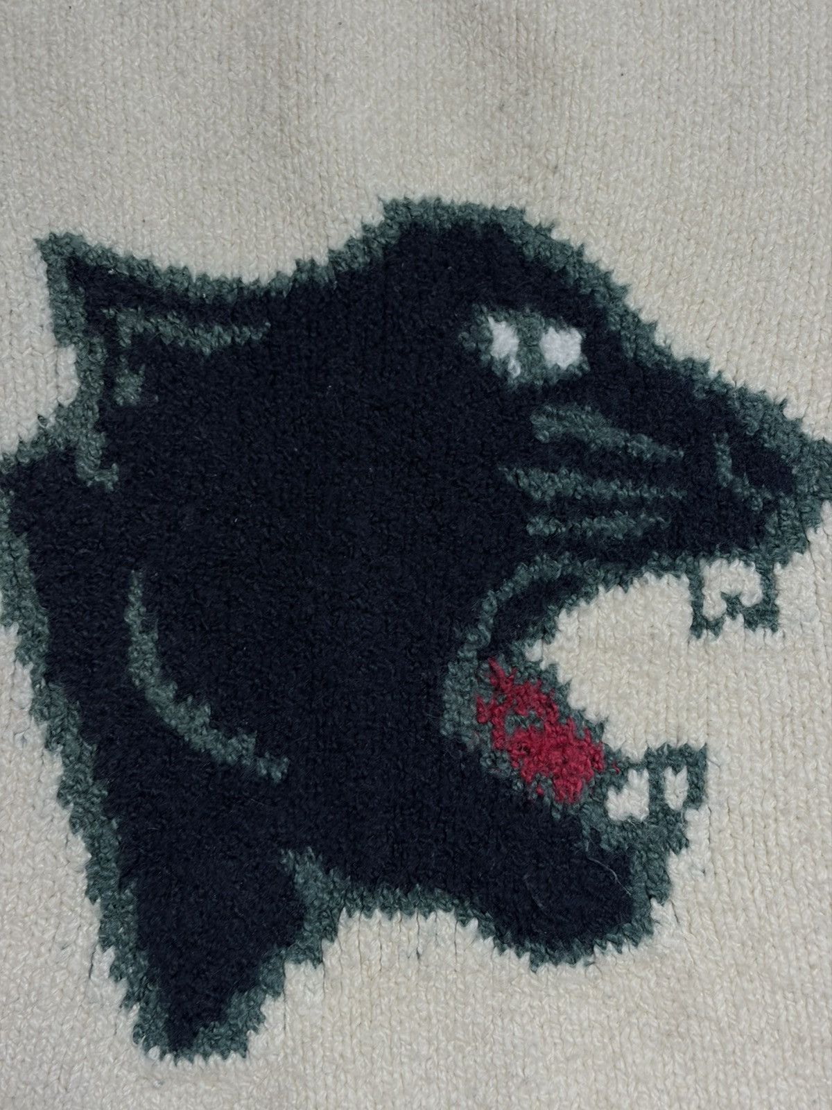 Abercrombie & Fitch Abercrombie & Fitch Sweater Mens XL White Panther Graphic Size US XL / EU 56 / 4 - 2 Thumbnail