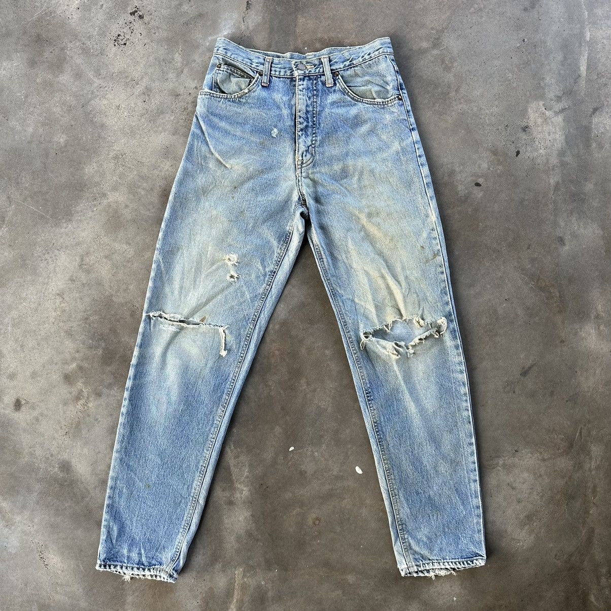 Edwin W28🔥Vintage Edwin Distressed Faded Rusty Denim Jean Pant Size US 28 / EU 44 - 1 Thumbnail
