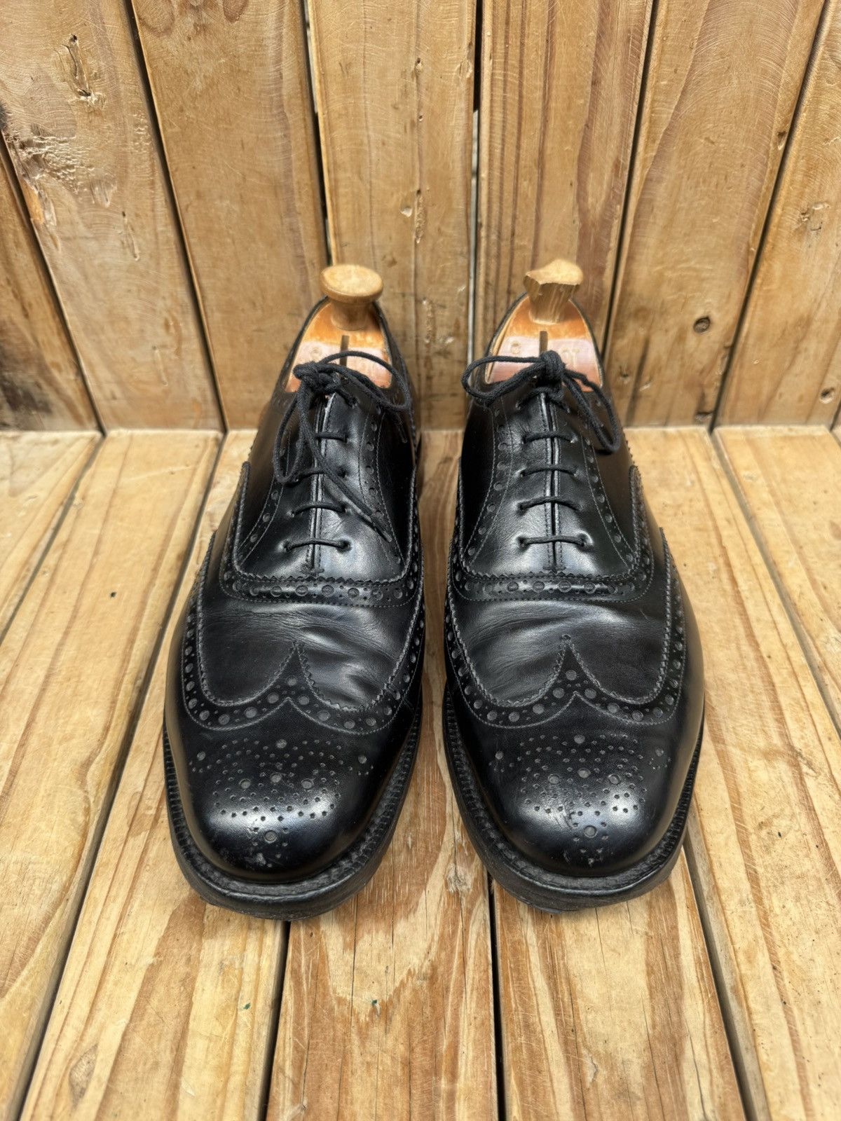 Church's Church’s ‘FRANKLIN’ black wingtip brogue Mens shoes US 11 F Size US 11 / EU 44 - 2 Thumbnail