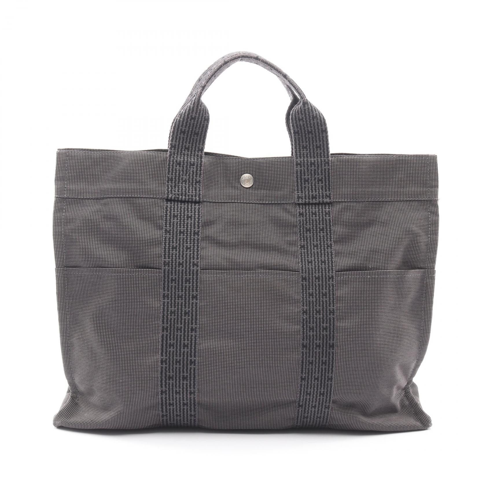 Hermes Hermes Hermes Herline MM Nylon Canvas Tote Bag Textile Tote Bag DUTY FREE for USA Size ONE SIZE - 1 Thumbnail