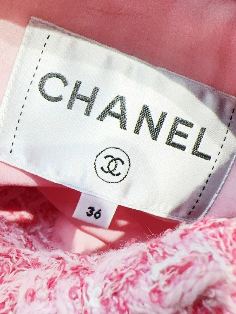 Chanel Chanel 23P pink braided short jacket Size XS / US 0-2 / IT 36-38 - 6 Thumbnail