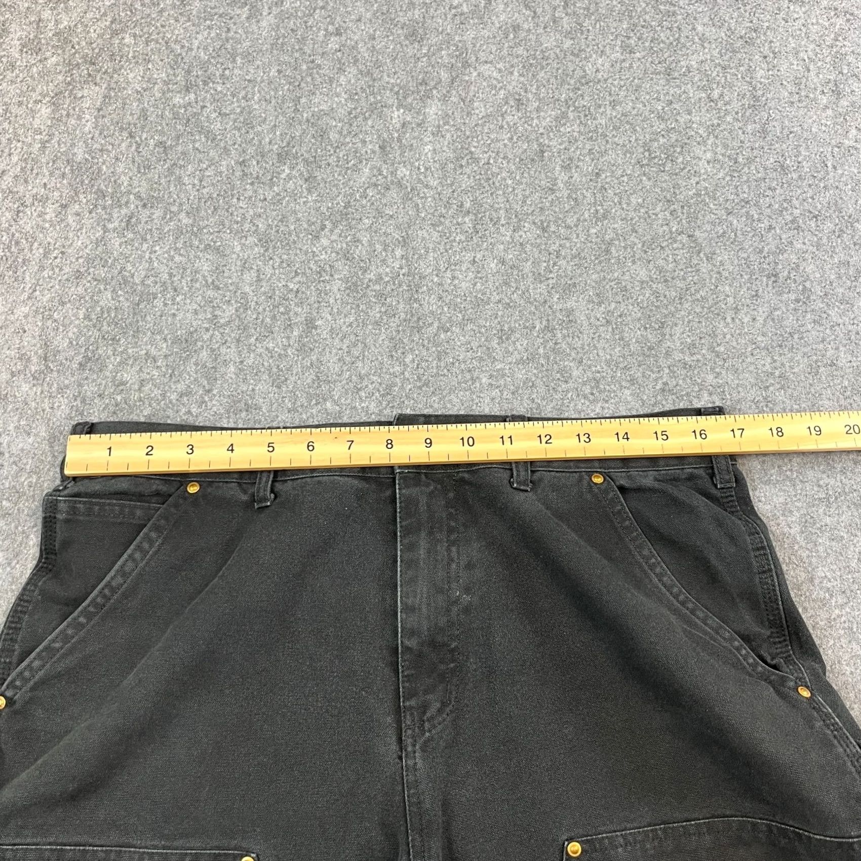 Carhartt Vintage Carhartt Jeans 34x32 Straight 5-Pocket Denim Black Mens Carhartt Regular Rise Mid Size US 34 / EU 50 - 6 Thumbnail