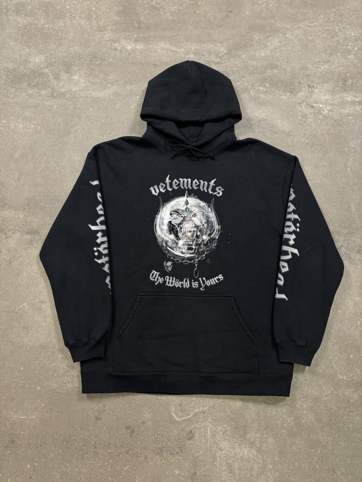 Vetements Vetements world is yours motor head hoodie | Grailed