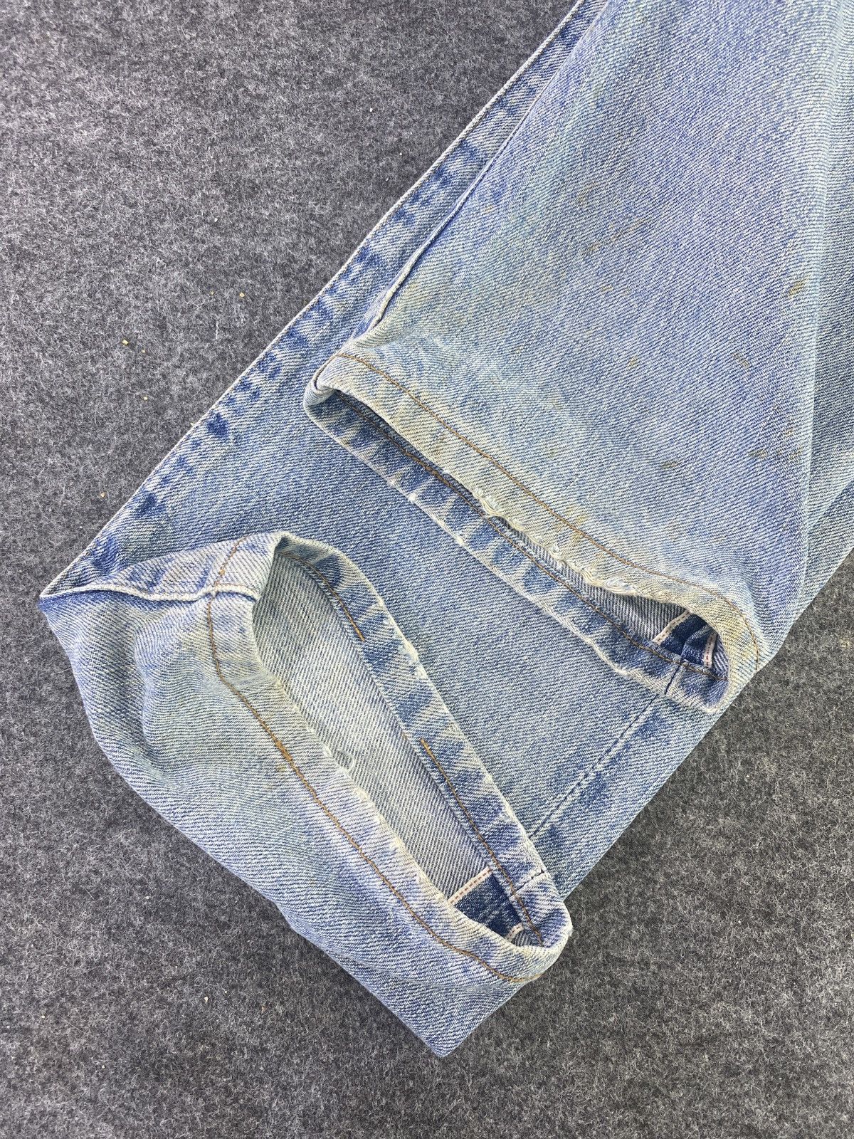 Levi's Vintage Levi's 502 Selvedge Distressed Blue Wash Jeans-J860 Size US 29 - 10 Thumbnail
