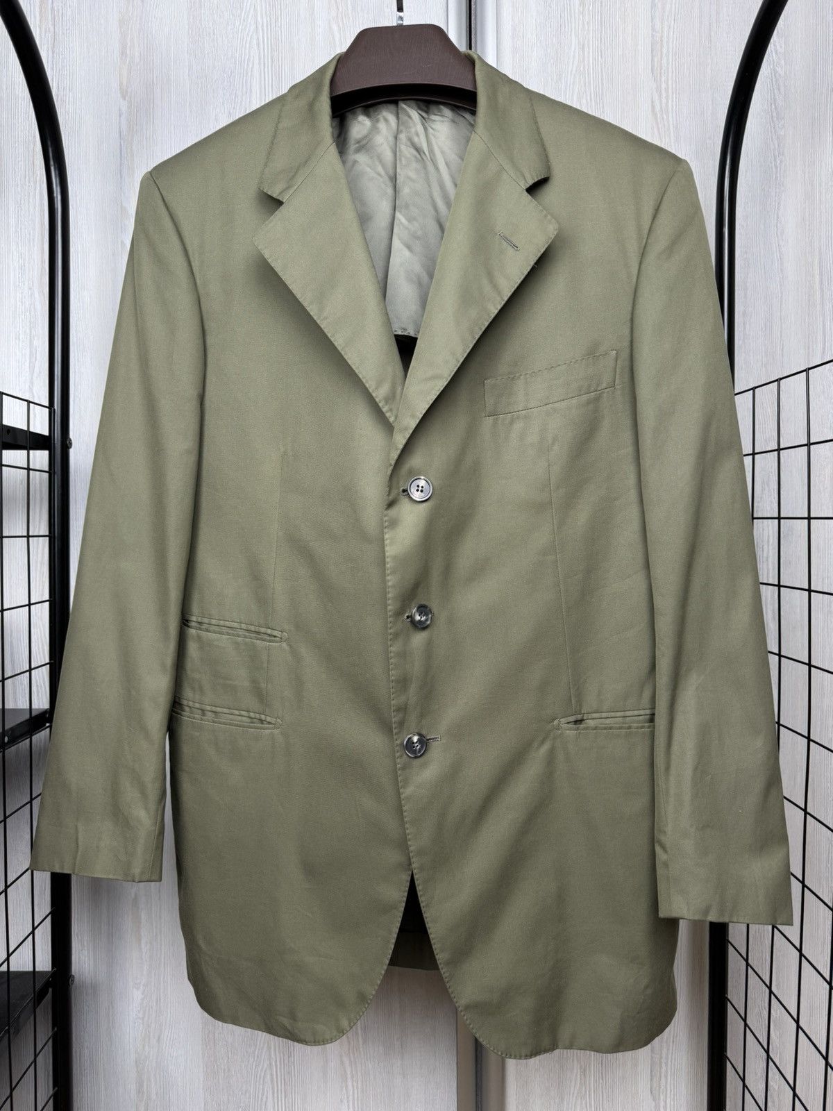 Caruso R. Caruso handmade in Italy cotton unlined sport coat blazer Size 44R - 2 Thumbnail