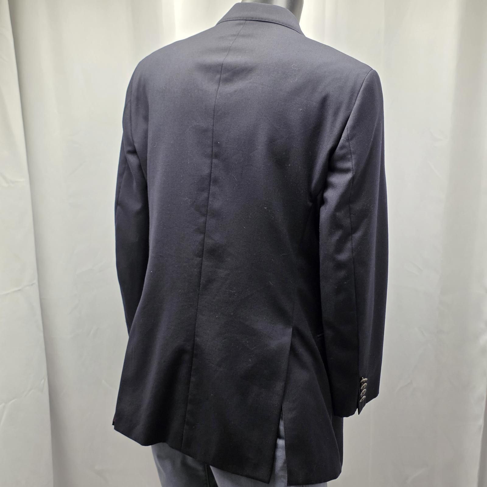 Saks Fifth Avenue Saks Fifth Avenue Black Sport Coat Made by Samuelsohn 44 L-T Size 44L - 10 Thumbnail