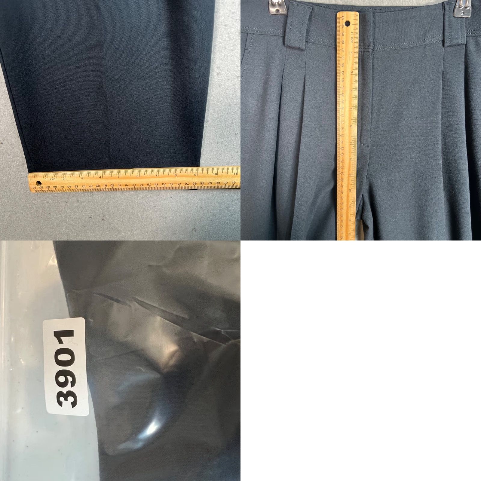 Vintage Maeve Black Pleated Wide-Leg Trousers Womens Size 6 Pants Size 28" / US 6 / IT 42 - 8 Thumbnail