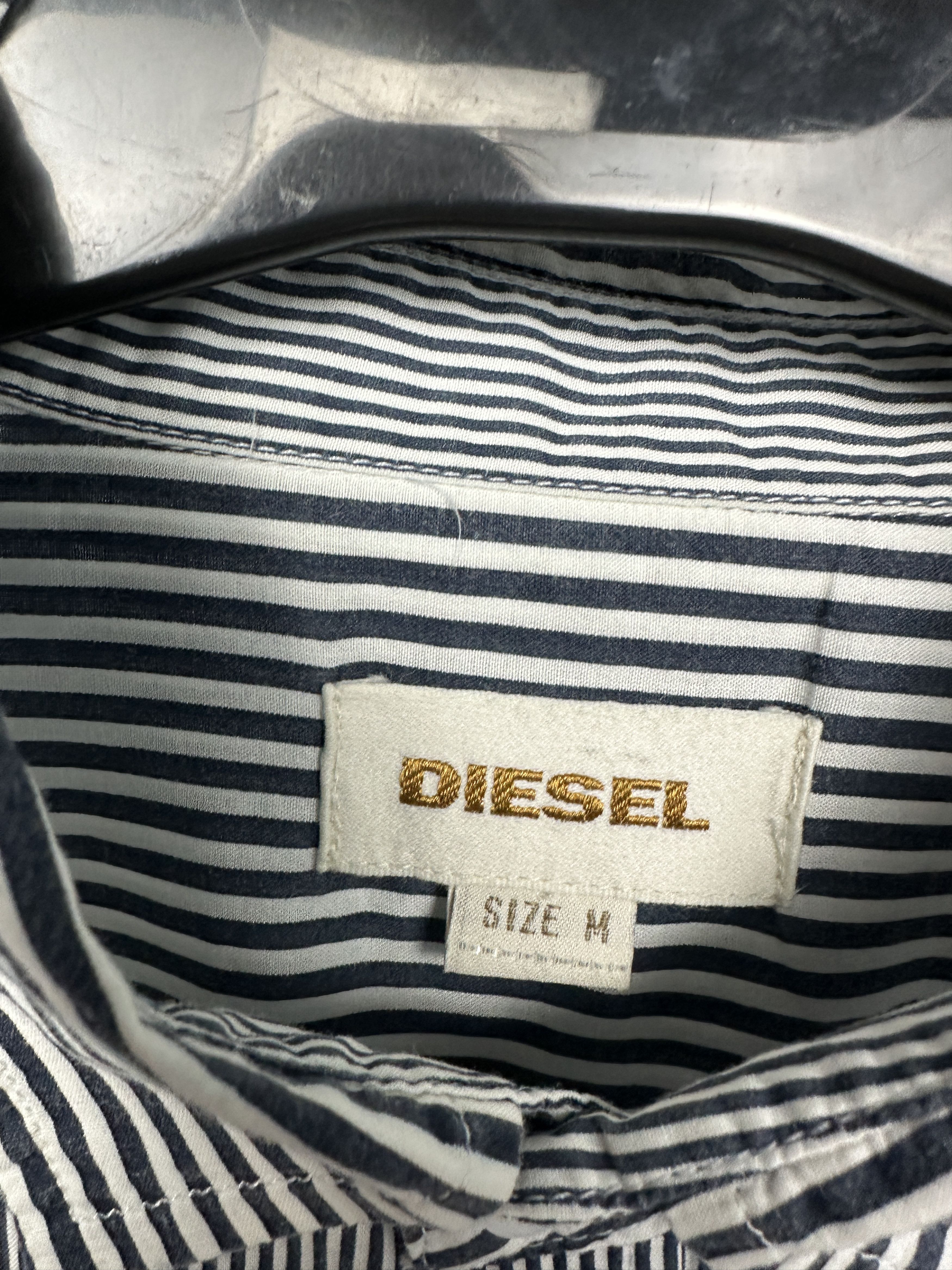 Diesel Diesel Vintage Mens Long Sleeve Striped Shirt Size US M / EU 48-50 / 2 - 3 Thumbnail
