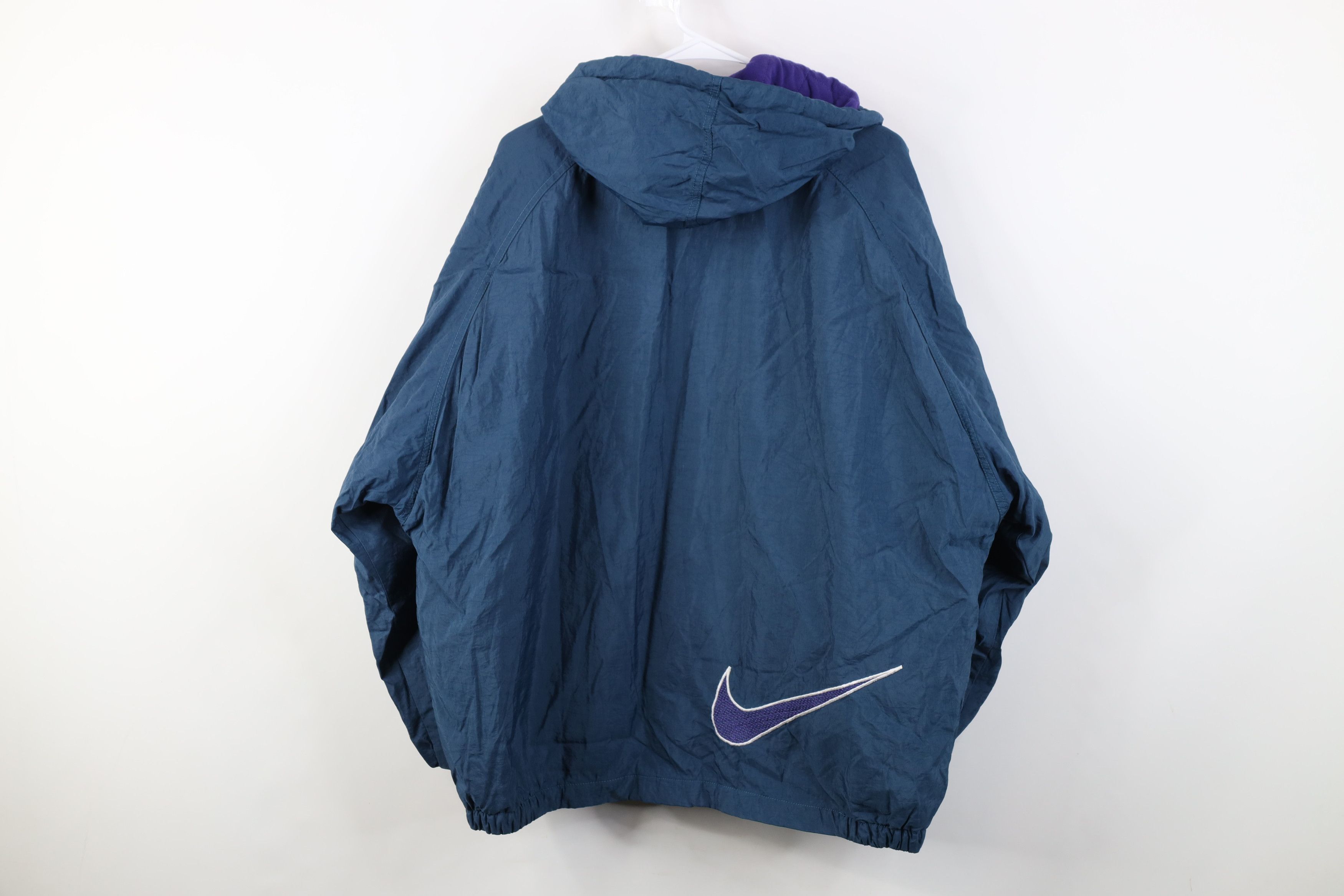 Nike Vintage 90s Nike Travis Scott Mini Swoosh Hooded Jacket Size US L / EU 52-54 / 3 - 14 Thumbnail