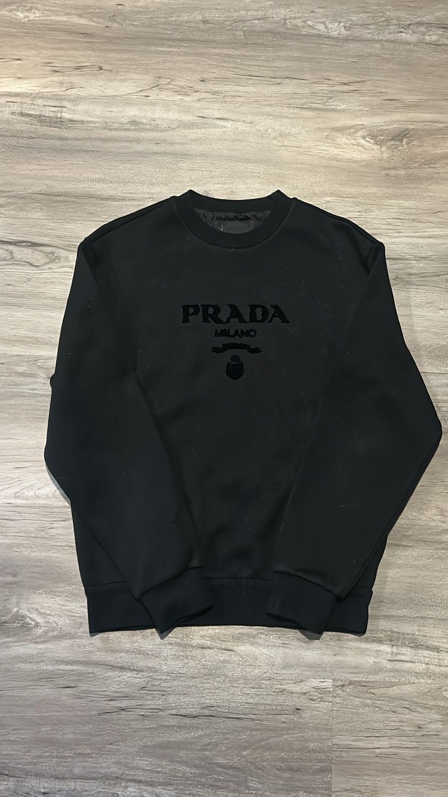 Prada Prada Chenile Logo Crewneck Size US XS / EU 42 / 0 - 1 Thumbnail