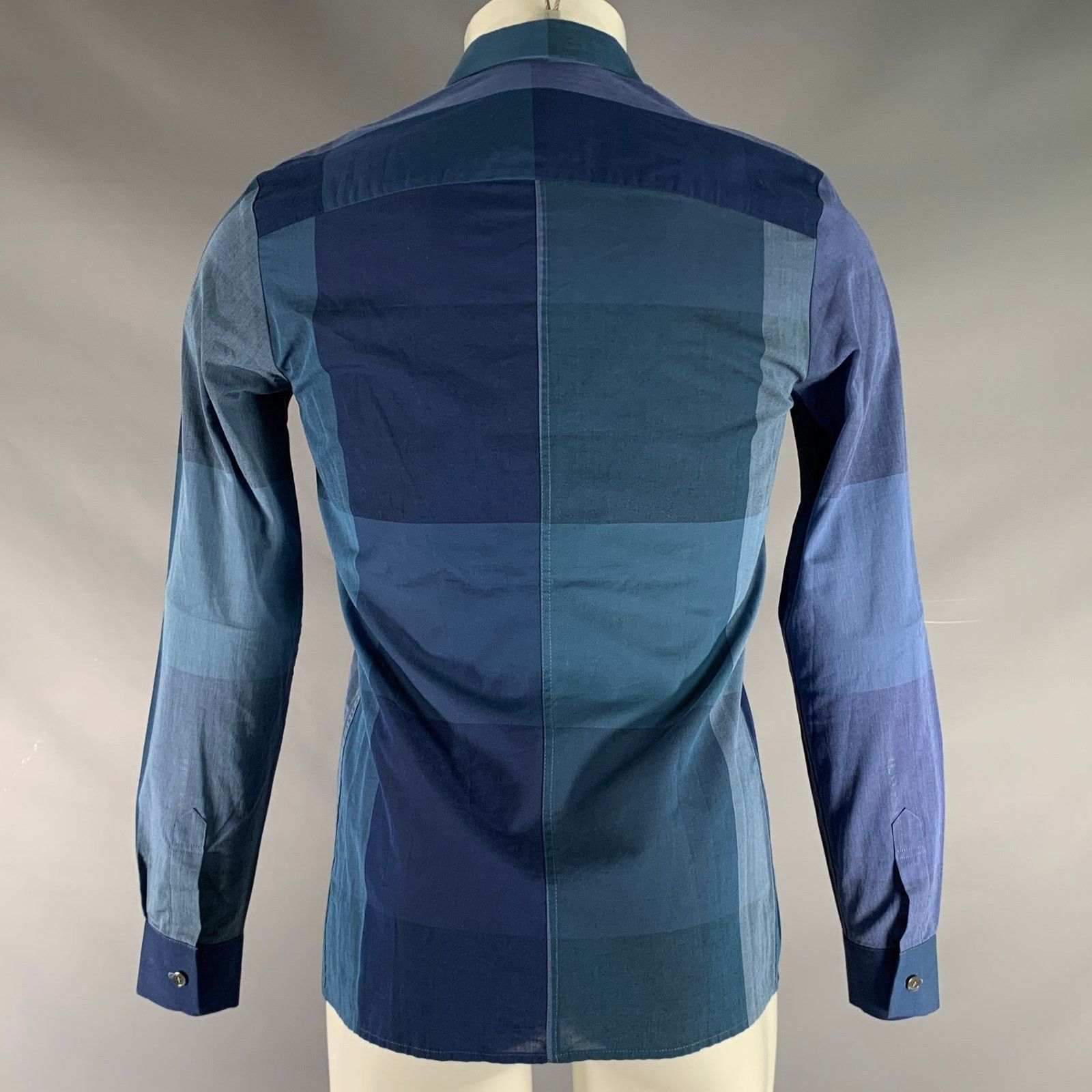 Stephan Schneider Size S Blue Checkered Cotton Button Up Long Sleeve Shirt Size US S / EU 44-46 / 1 - 3 Thumbnail