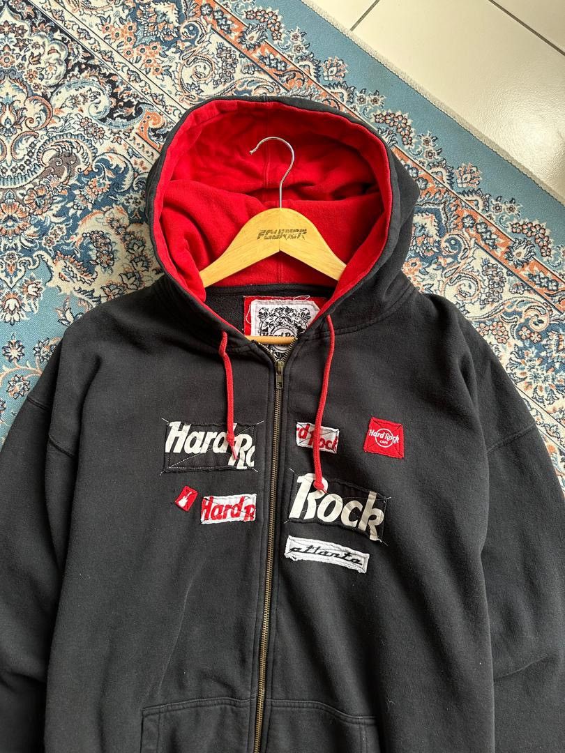 Hard Rock Cafe × Vintage HARD ROCK CAFE ZIPPER HOODIE Size US XL / EU 56 / 4 - 3 Thumbnail