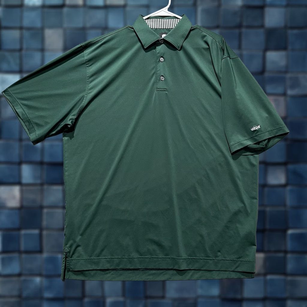 Footjoy Footjoy Polo Shirt Mens XL Green Solid Golf Performance Stretch Short Sleeve GUC Size US XL / EU 56 / 4 - 1 Thumbnail