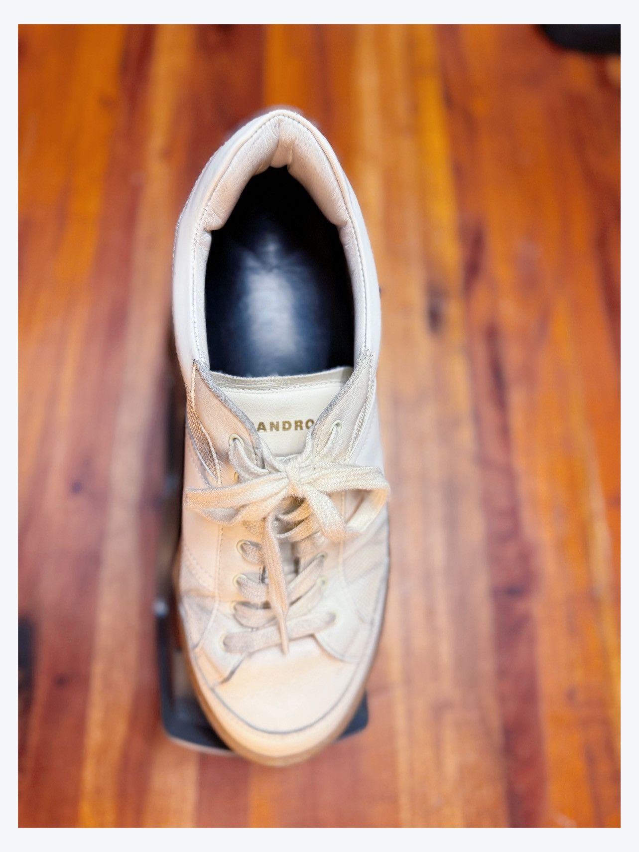 Sandro Sandro Paris White Leather & Mesh Low-Top Sneakers Size US 9 / EU 42 - 6 Thumbnail