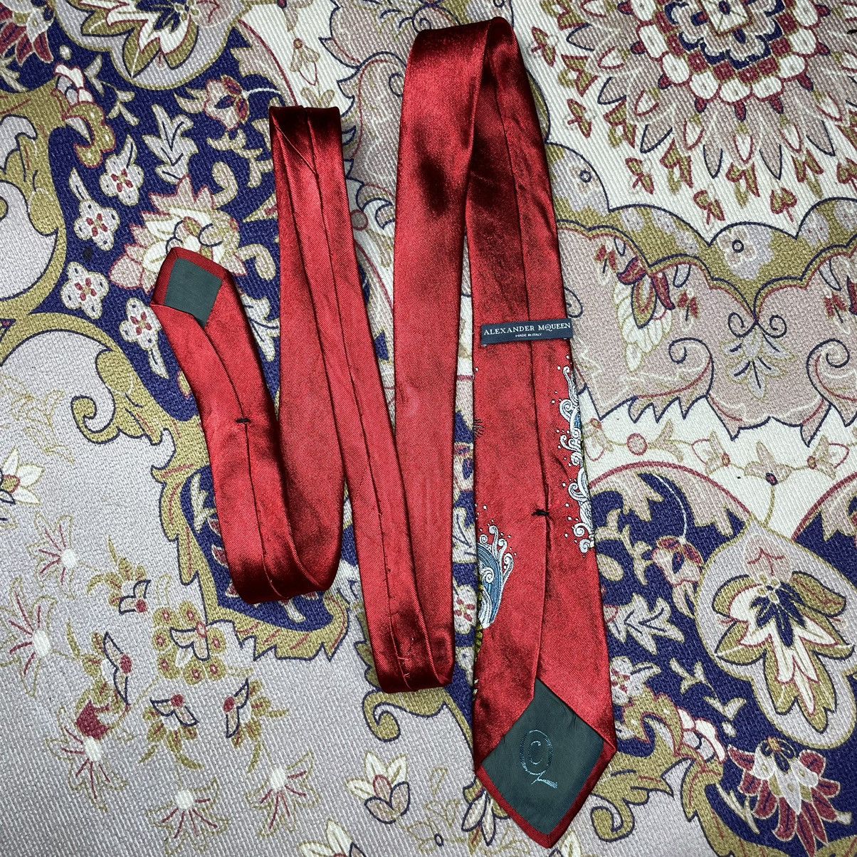 Alexander McQueen ALEXANDER MQUEEN Tiger Design Necktie Size ONE SIZE - 4 Thumbnail