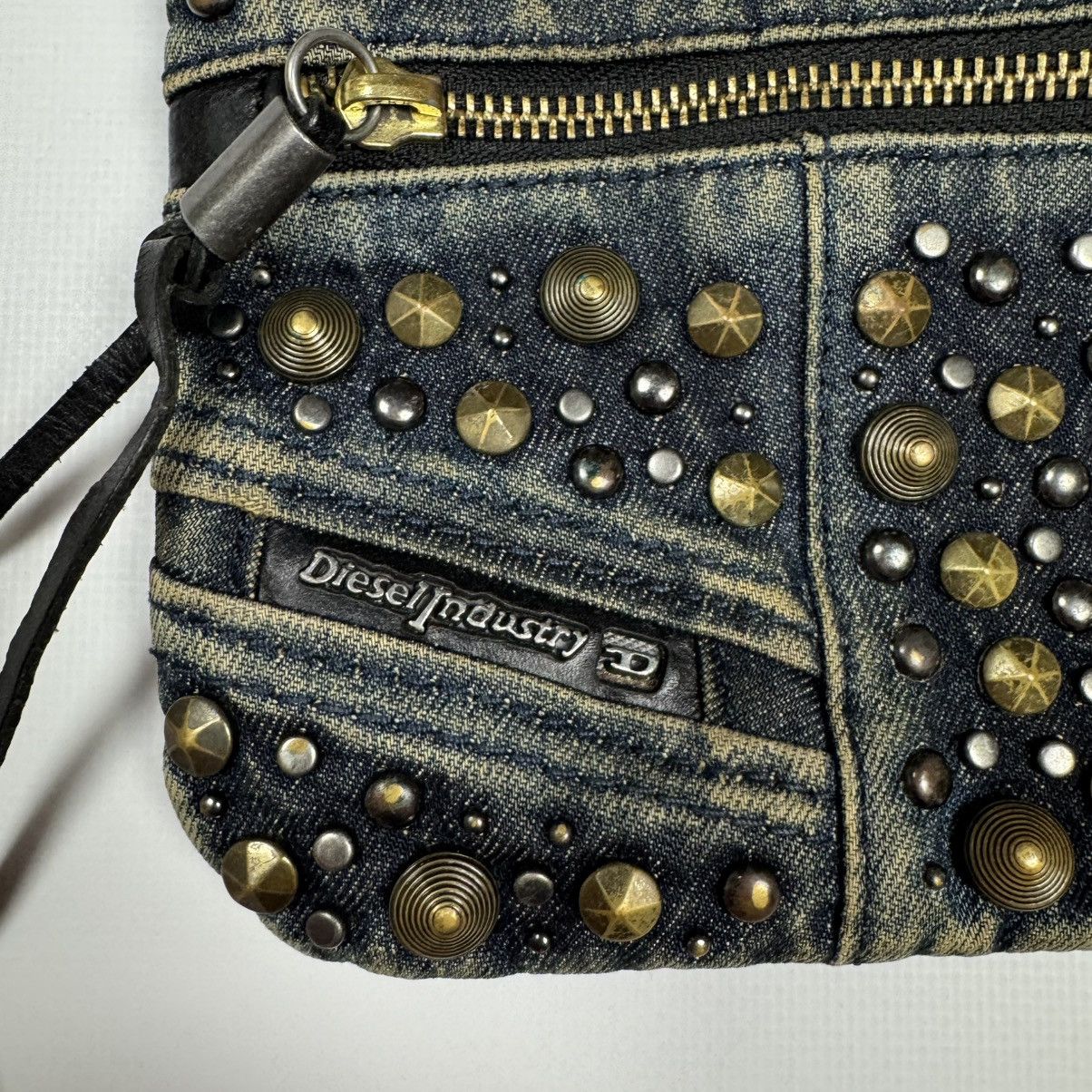 Diesel Vintage Y2K Diesel Metal Rhinestones Denim Small Bag Rare Size ONE SIZE - 6 Thumbnail