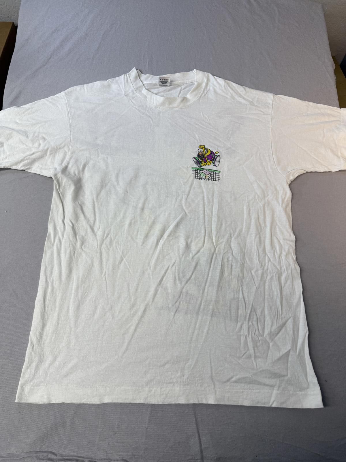 Fruit Of The Loom VTG Spike This T-shirt - Volleyball Dog 80s Tee XL Size US XL / EU 56 / 4 - 2 Thumbnail