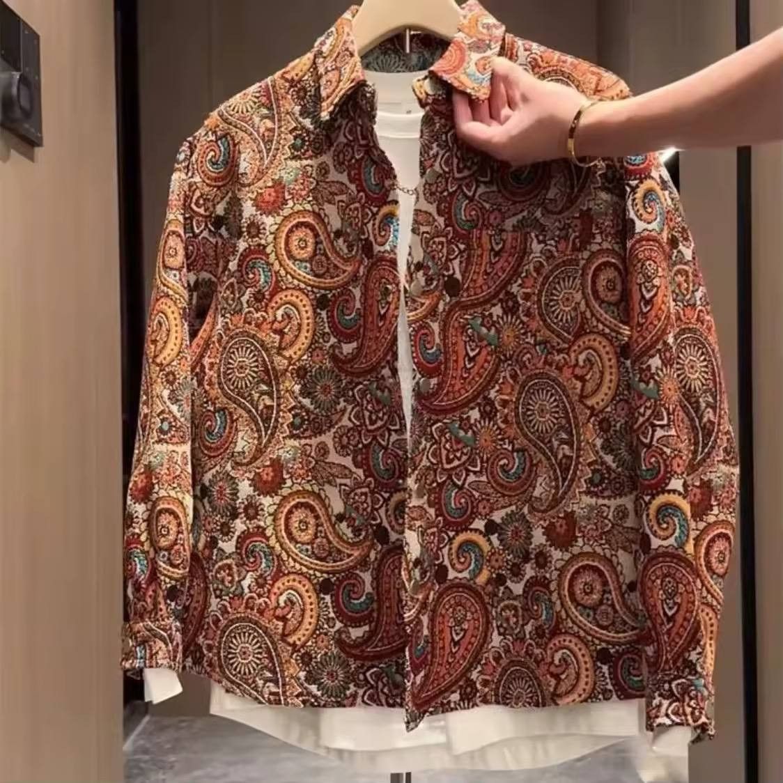 Japanese Brand × Vintage Indian cucumber embroidered shirt. Size US L / EU 52-54 / 3 - 1 Thumbnail