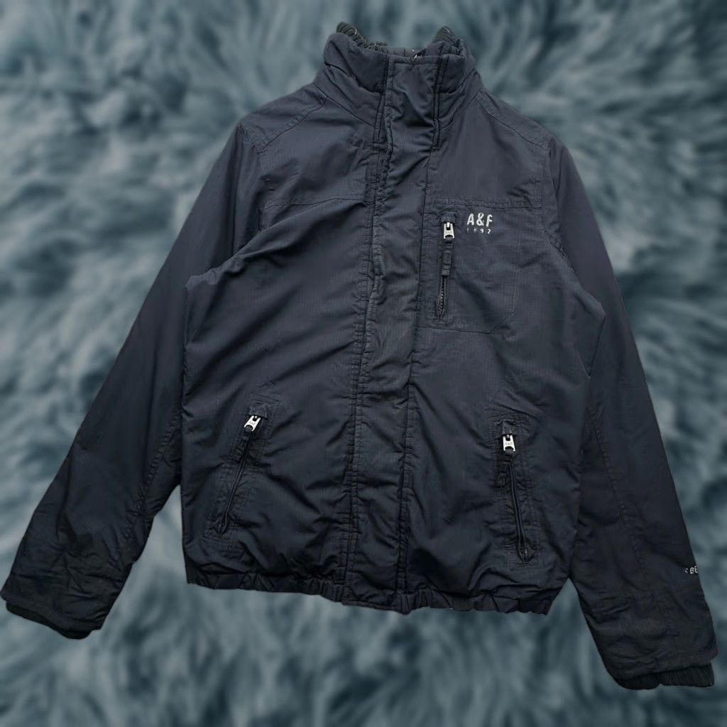 Abercrombie & Fitch VINTAGE Abercrombie & Fitch The A&F All Season Weather Warrior Jacket Mens M Navy Bomber Jacket Size US M / EU 48-50 / 2 - 1 Thumbnail