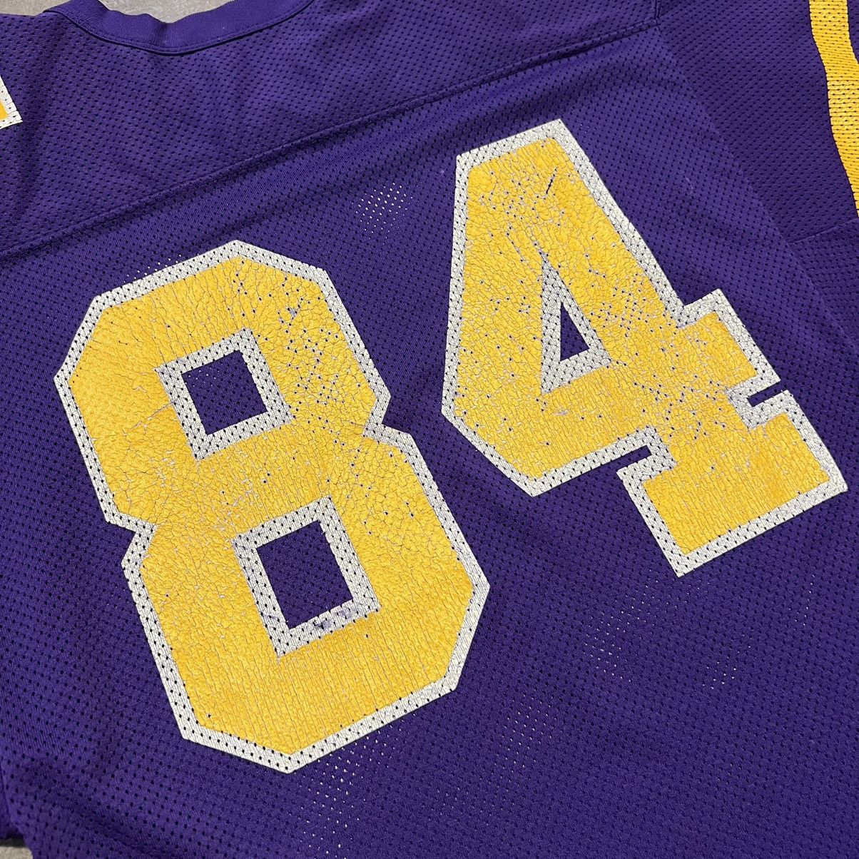 Vintage Vintage 80s Mesh Football Jersey Cropped Purple Muskies USA Size US S / EU 44-46 / 1 - 11 Thumbnail