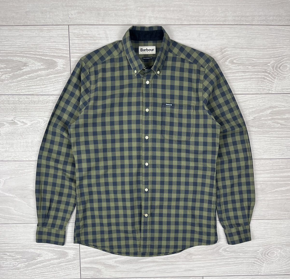 Barbour Barbour Tailored Oxford Heavy Checkered Shirt Size US M / EU 48-50 / 2 - 1 Thumbnail