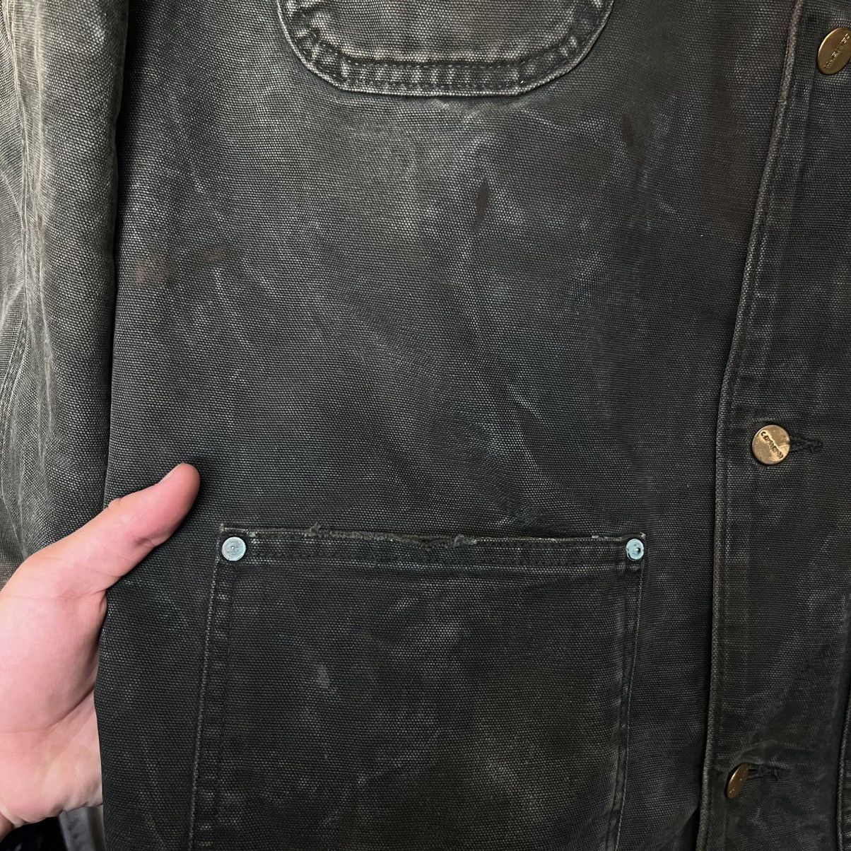 Carhartt Vintage 90s Carhartt Blanket Lined Chore Jacket Faded Size US M / EU 48-50 / 2 - 8 Thumbnail