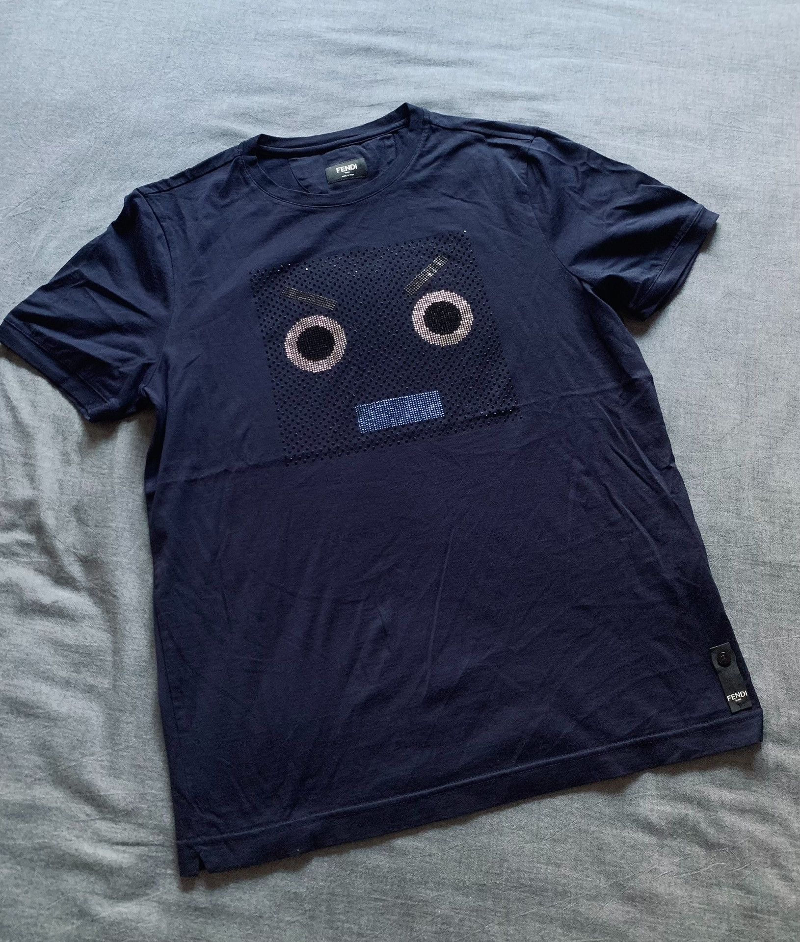 Fendi Fendi Diamond Robot Short-Sleeve Tee Size US M / EU 48-50 / 2 - 1 Thumbnail