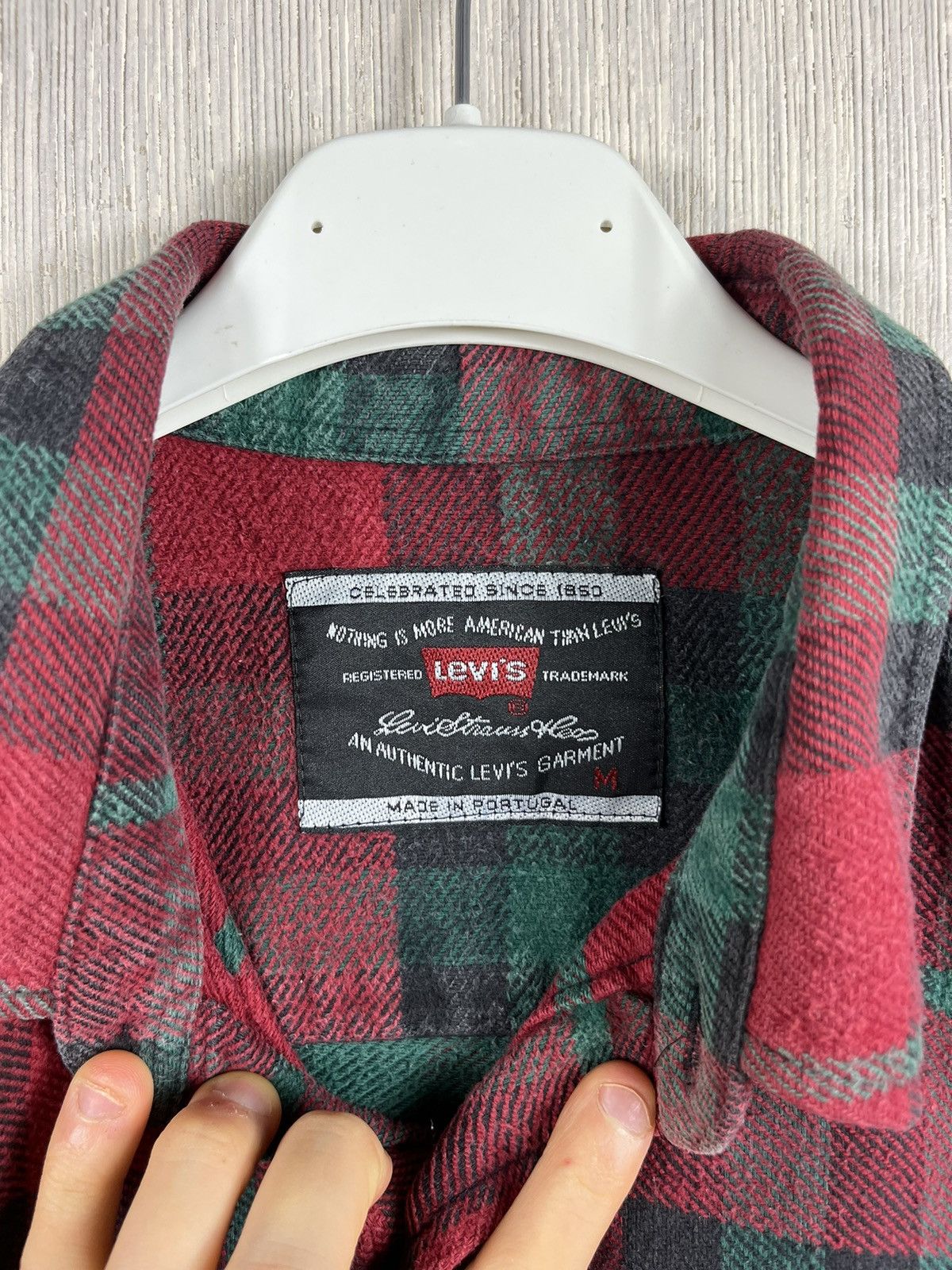 Flannel × Levi's × Vintage Vintage Levi’s plaid flannel shirt checked jacket black tab Size US M / EU 48-50 / 2 - 16 Thumbnail