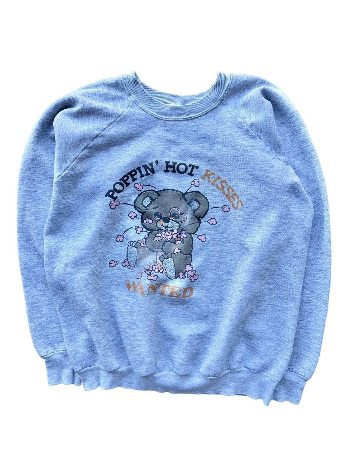 Vintage Vintage 80’s Poppin Hot Kisses Bear Sweatshirt | Grailed