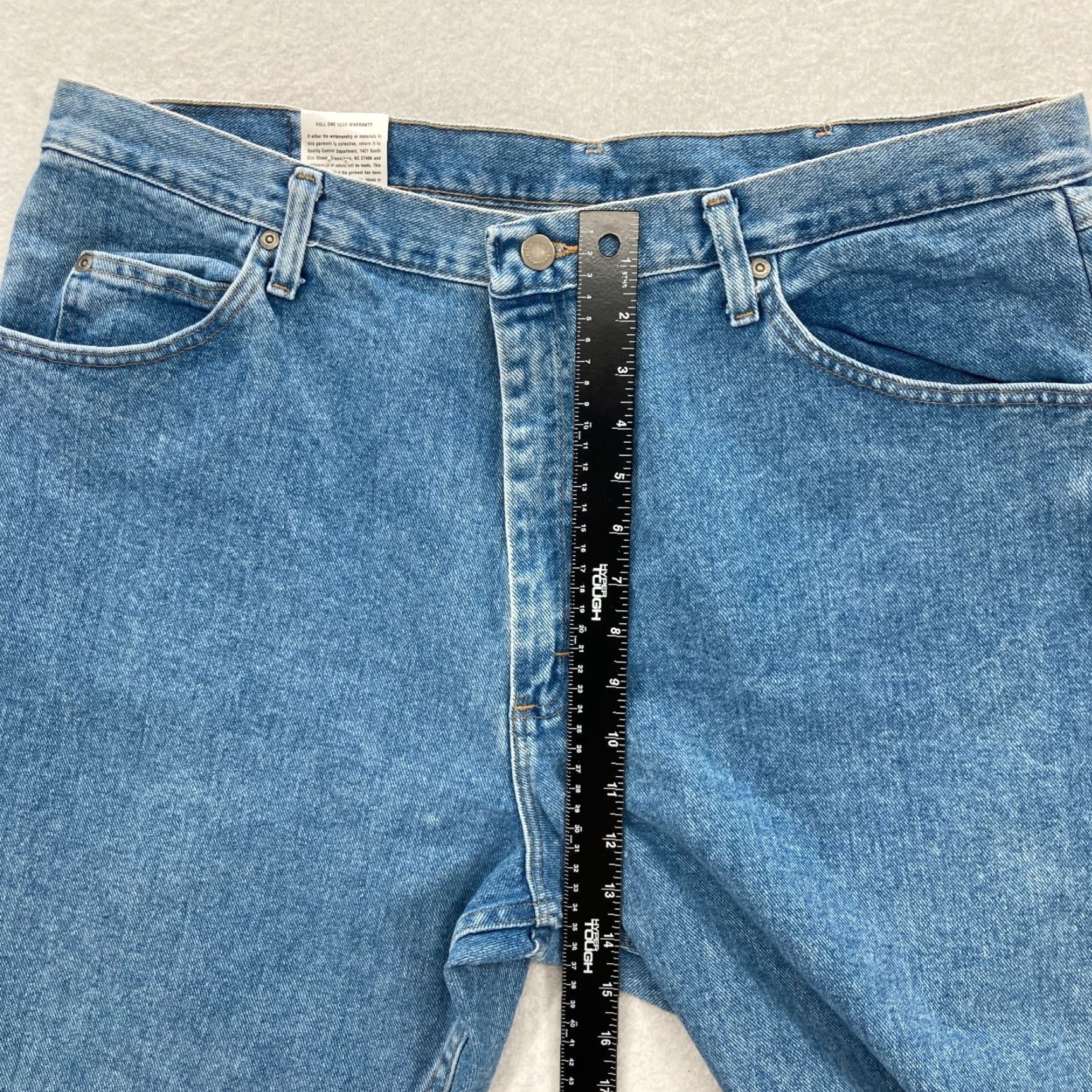 Wrangler Wrangler Jeans 5 Star Relaxed Medium Blue Denim Straight Leg Mens 40x30 Straight Leg Jeans Denim Blue Color 5 Star Premium Denim Mens Size US 40 / EU 56 - 6 Thumbnail