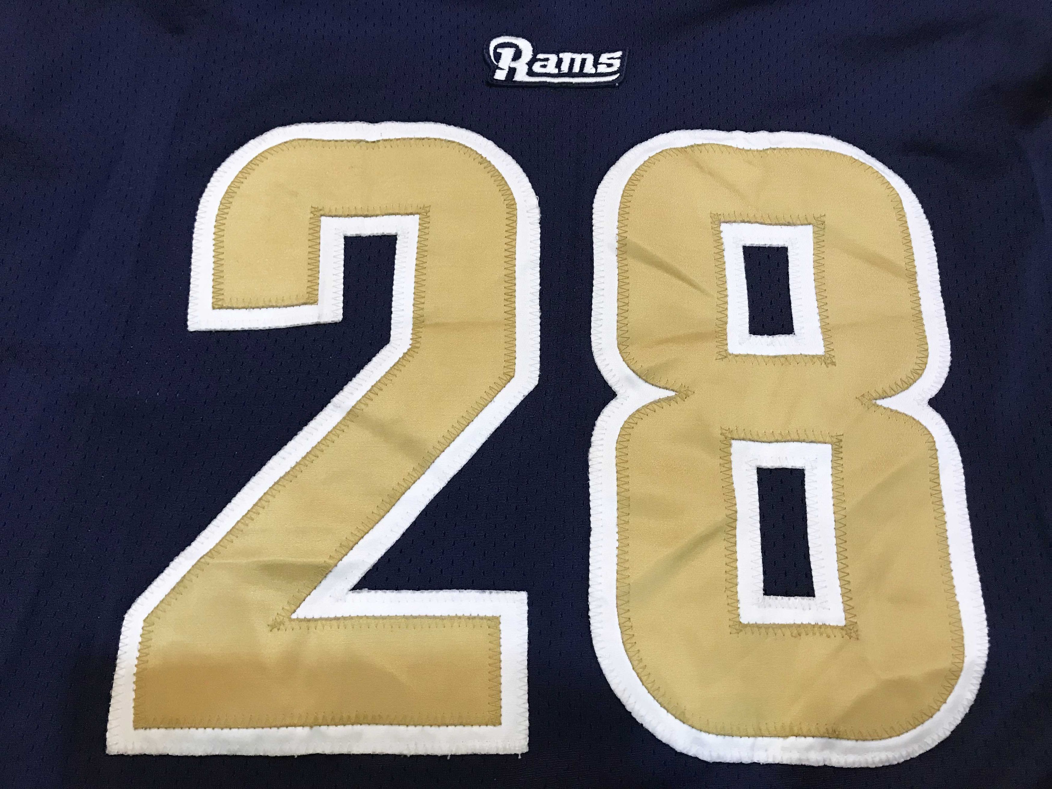 NFL × Reebok × Vintage Reebok Authentic NFL St. Louis Rams FAULK #28 Jersey Size US XL / EU 56 / 4 - 2 Thumbnail