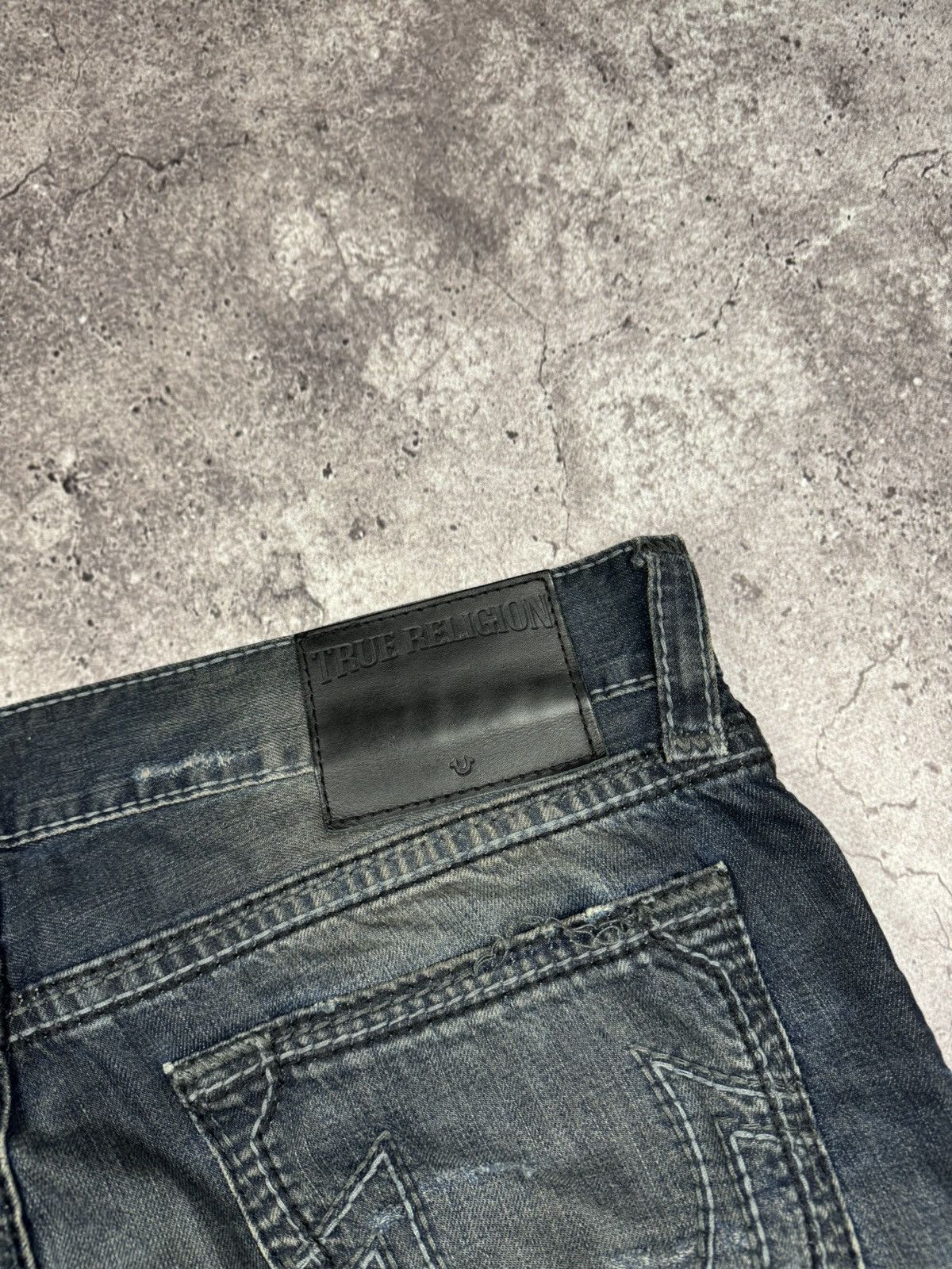 True Religion True Religion Vintage Jeans Flared Wide Baggy Distressed Y2K Size US 31 - 11 Thumbnail