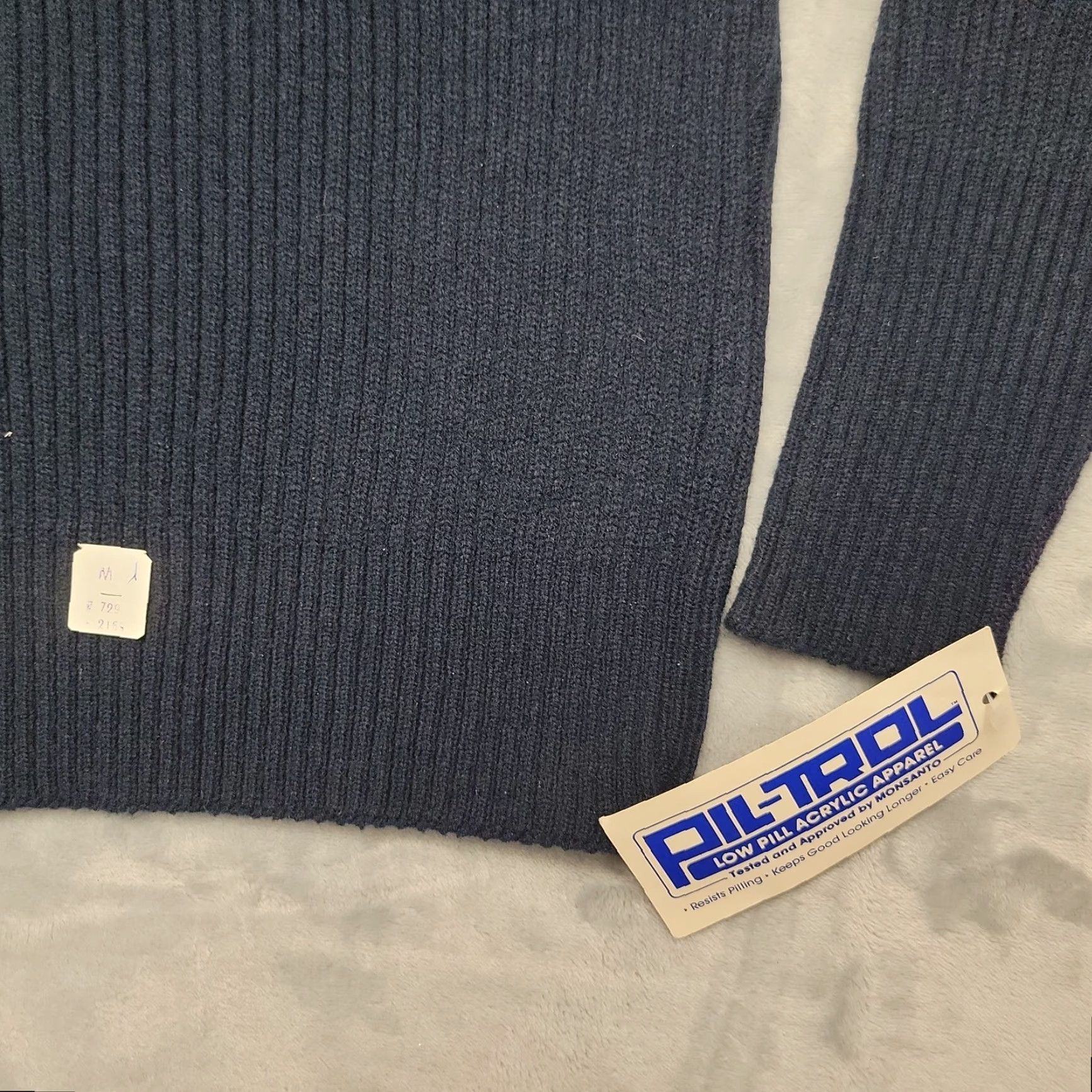 Vintage VINTAGE Horace Small Sweater Mens M Blue Wool Blend Military Elbow Patches Size US M / EU 48-50 / 2 - 2 Thumbnail