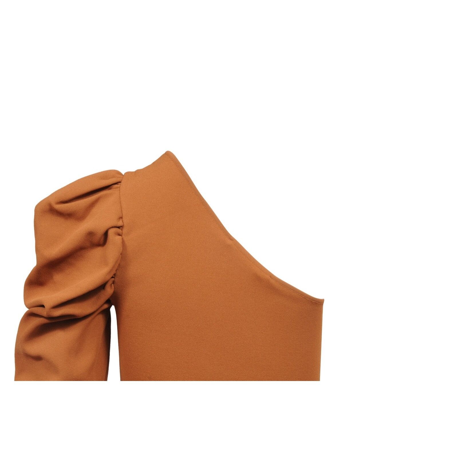 Stella McCartney Ruched Shoulder Midi Dress Size 42 Brown Size M / US 6-8 / IT 42-44 - 5 Thumbnail