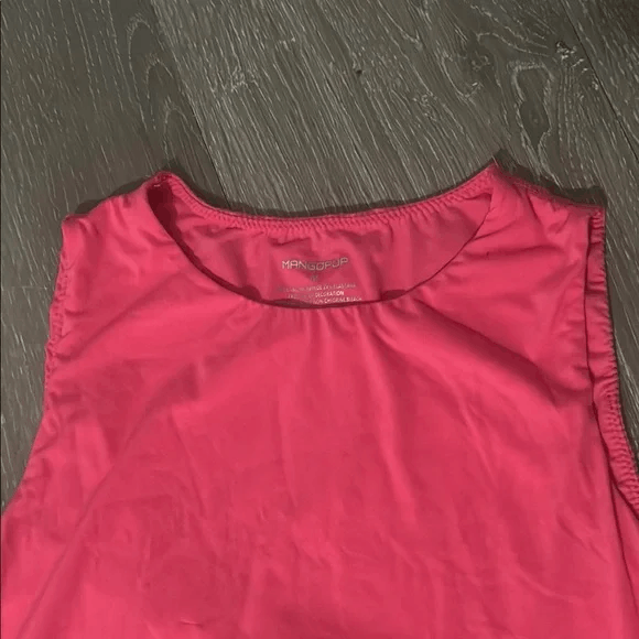 Mango MangoPop Sleeveless Top Pink Tank NWT Size Medium Stretchy Size M / US 6-8 / IT 42-44 - 3 Thumbnail