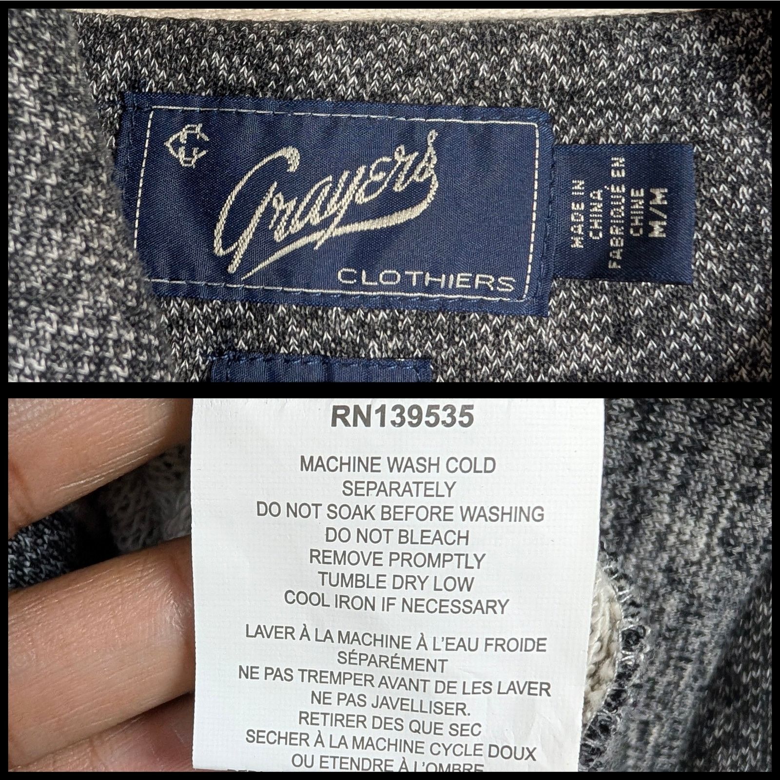 Grayers Grayers Avalon Shawl Cardigan Navy Marl Men’s Size Medium M Size US M / EU 48-50 / 2 - 8 Thumbnail
