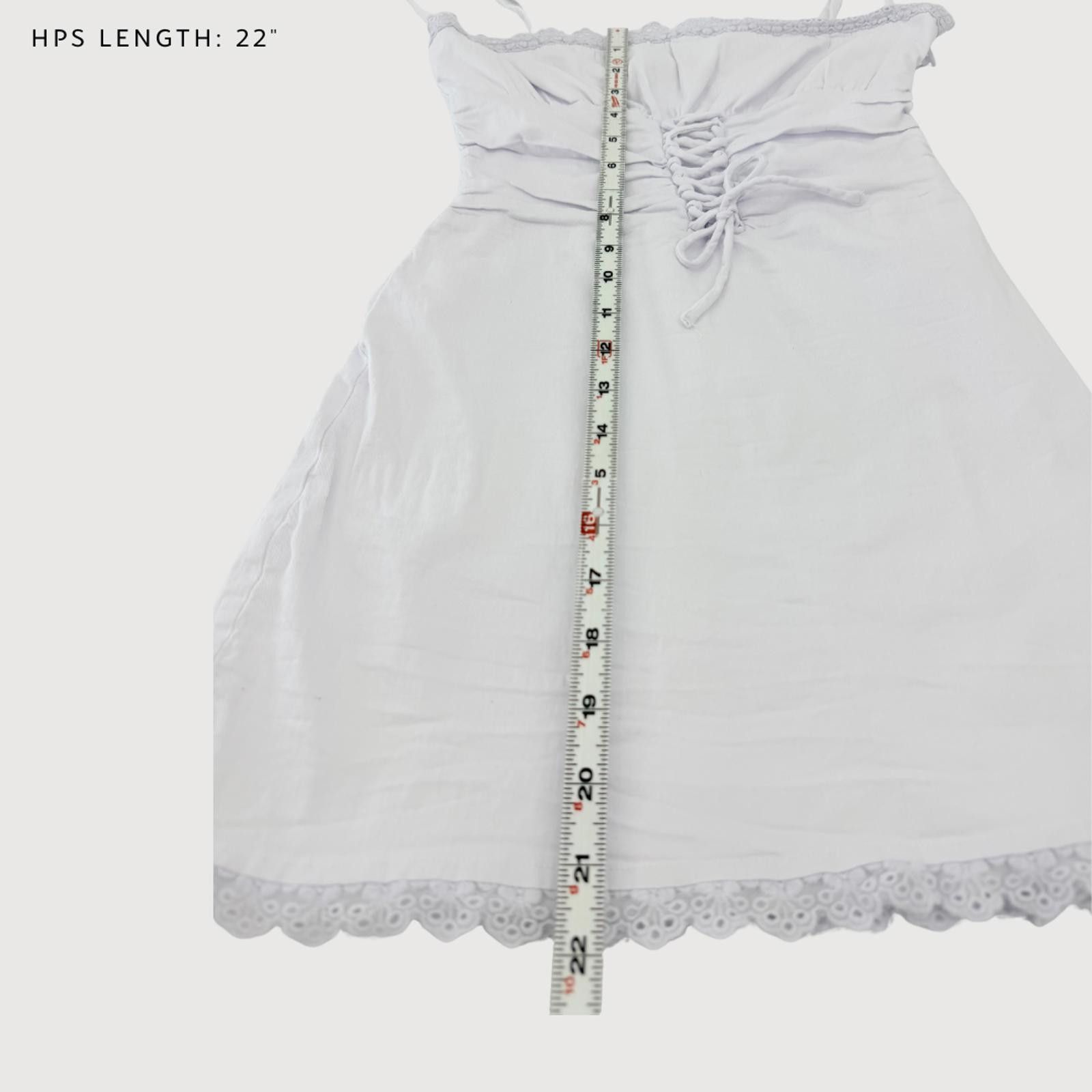 Other White Fox Coquette Corset Mini Dress Lace Trim M Size M / US 6-8 / IT 42-44 - 9 Thumbnail
