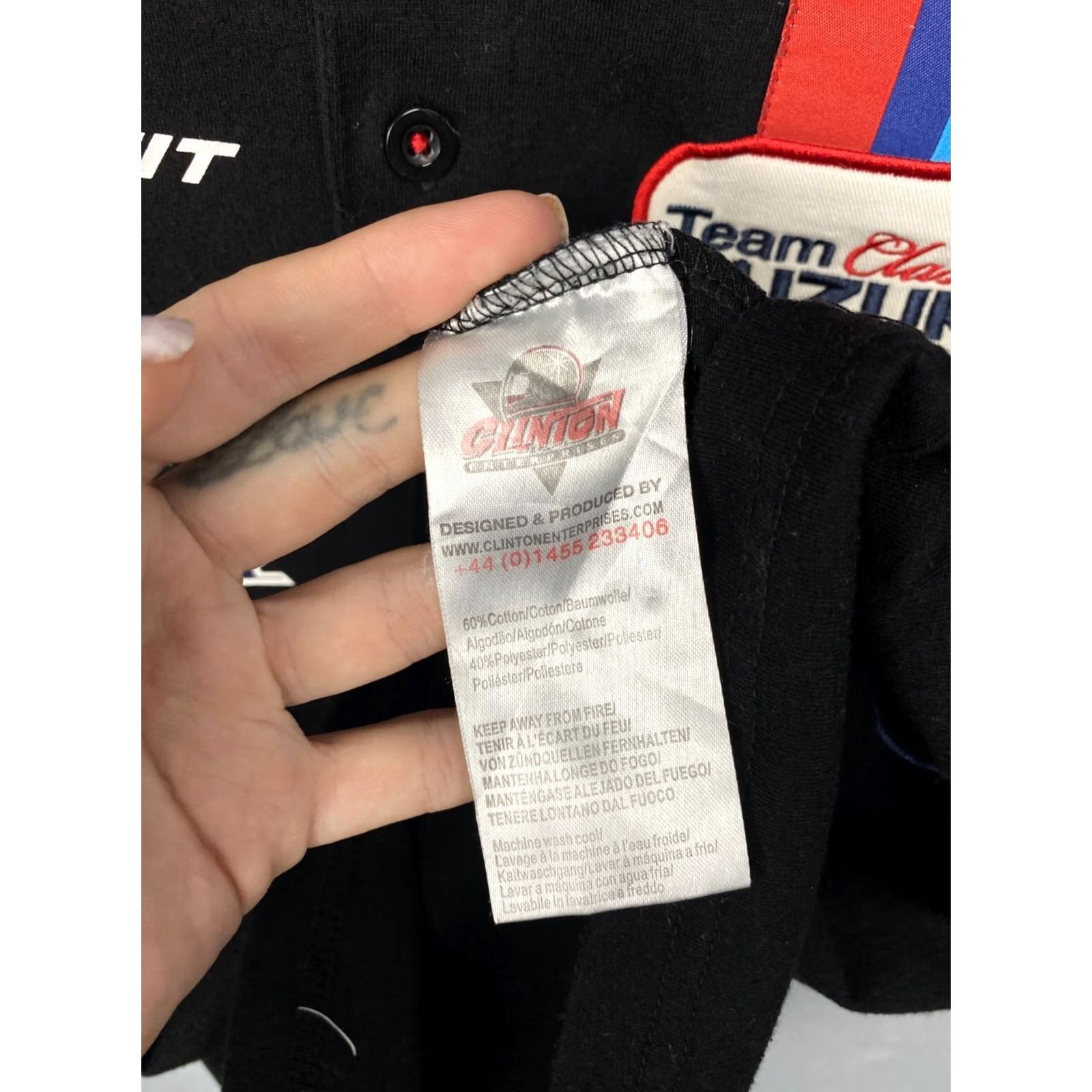 Vintage Suzuki Racing Team Vintage Mens Polo Shirt Size S Black Polo Mens Size US S / EU 44-46 / 1 - 5 Thumbnail