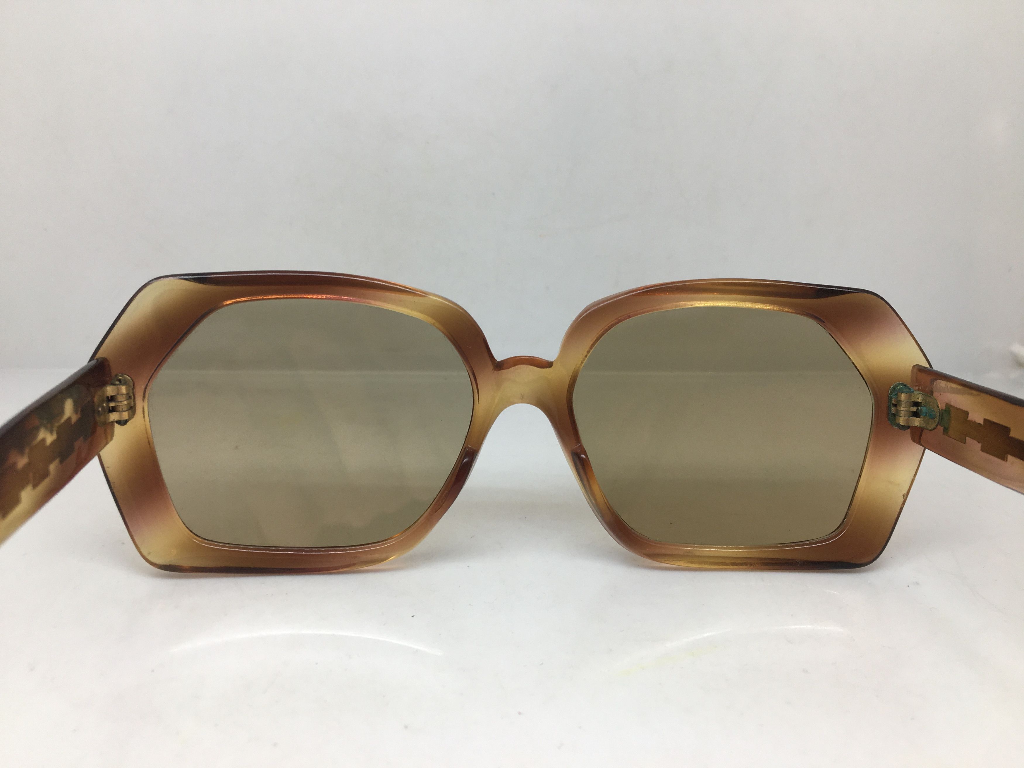 Vintage Vintage REGE Handmade Acetate Sunglasses Frame Glass Lens Size ONE SIZE - 4 Thumbnail