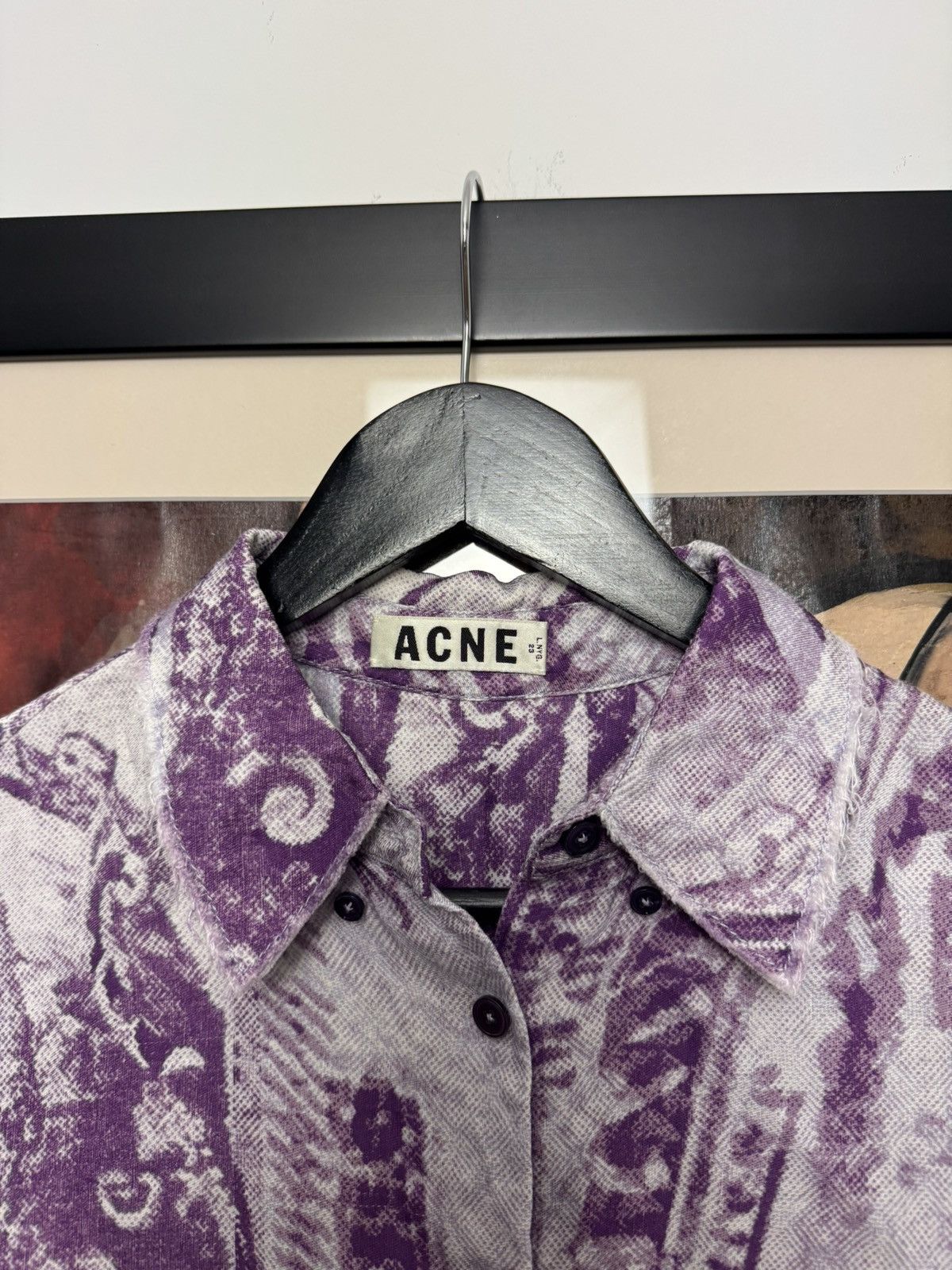 Acne Studios Acne Studios Currency Money Print Vintage Shirt Streetwear Size US M / EU 48-50 / 2 - 3 Thumbnail